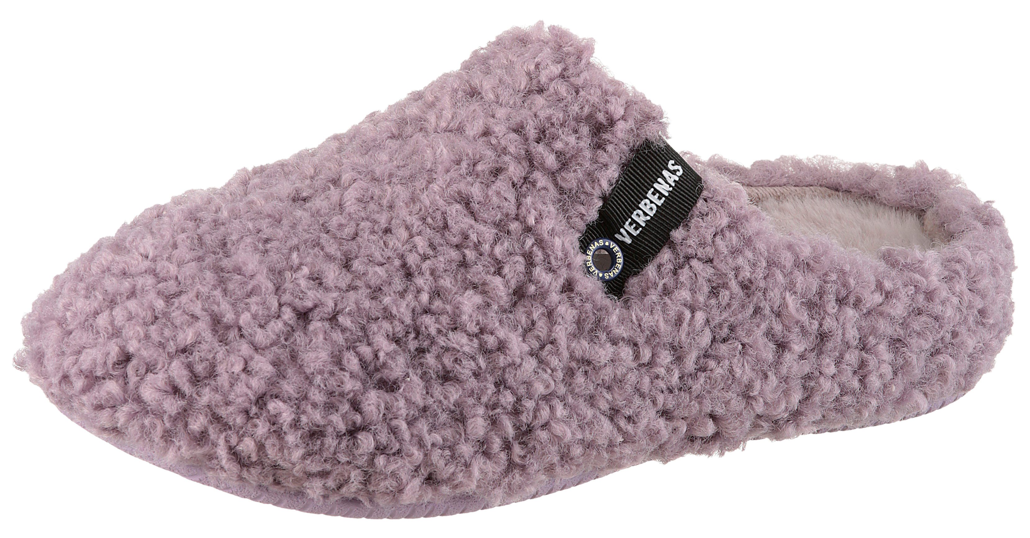 VERBENAS Pantoffel, Hausschuh, Homeslipper, Clog in kuscheliger Optik