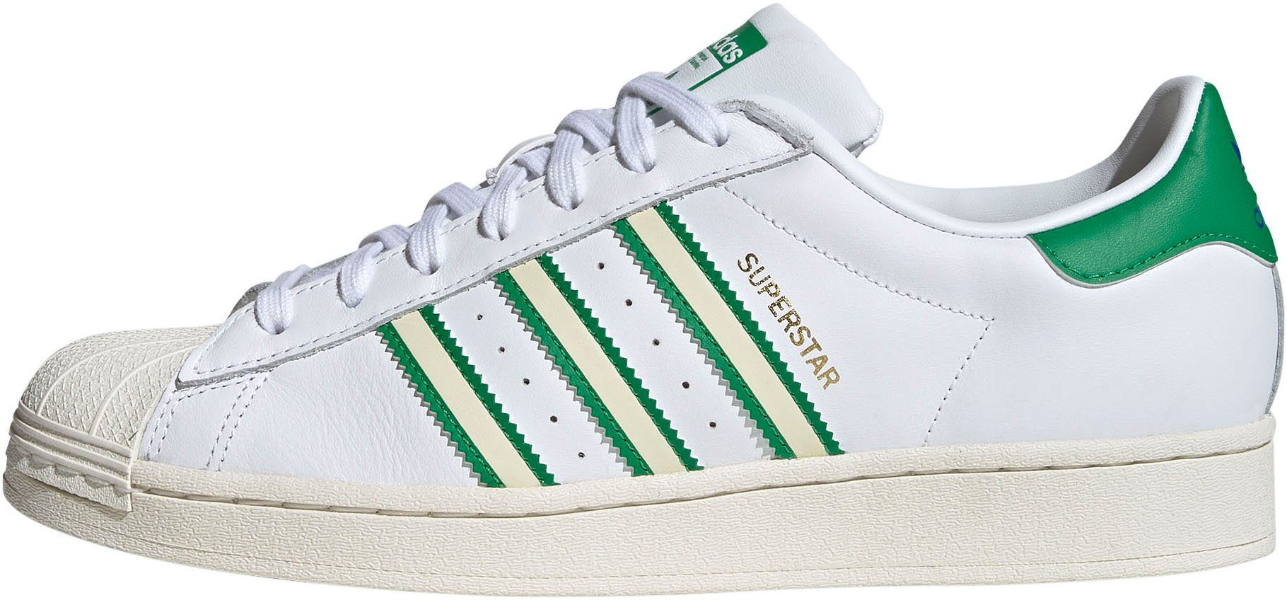 weiß-grün adidas SUPERSTAR Sneaker Originals