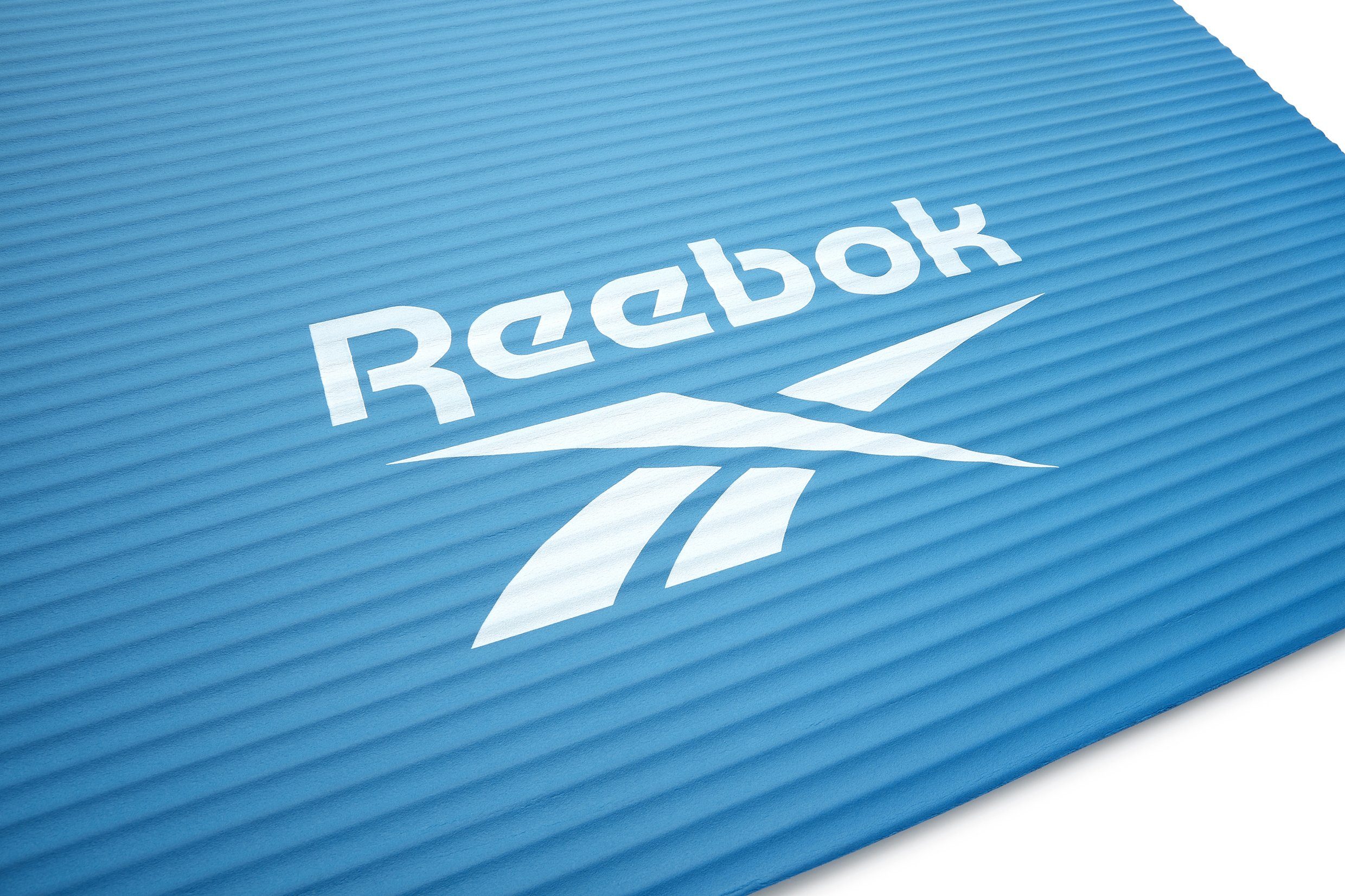 Rutschfeste Reebok Reebok Oberfläche Fitness-/Trainingsmatte, blau Fitnessmatte 15mm,