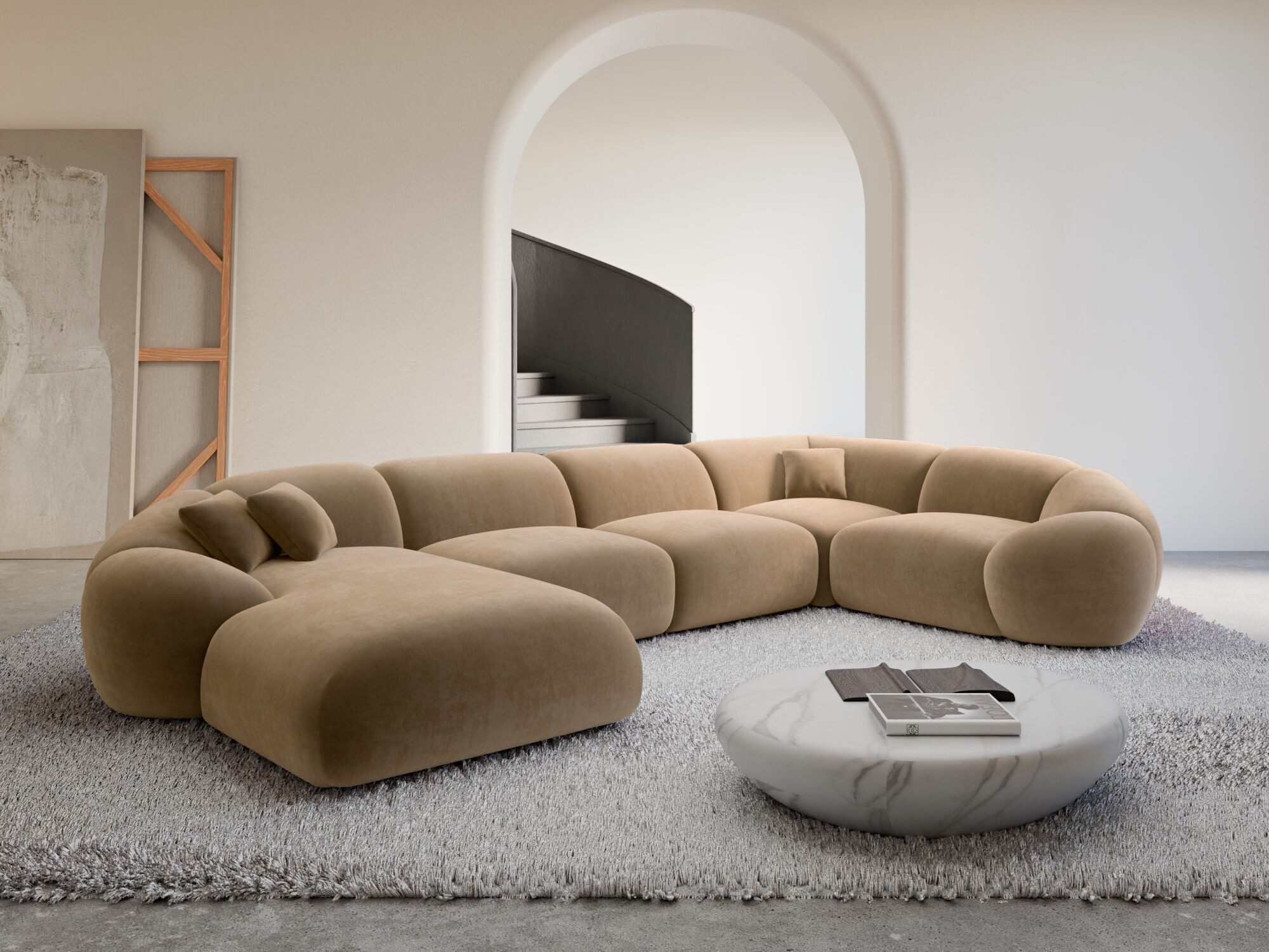 Sofa Dreams Wohnlandschaft Polster Wohnlandschaft Solverde XL U-Form, Wohnlandschaft, U-Form, Moderne Wohnlandschaft in U-Form, 2 Zierkissen inklusive