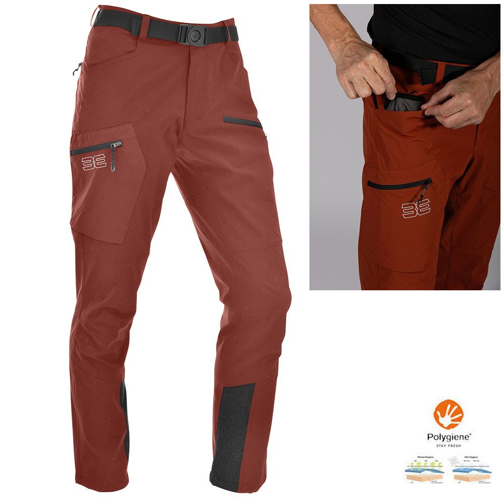 Trainingstights Maul - ETZEL ULTRA - Herren Allround Wanderhose Outdoorhose, red