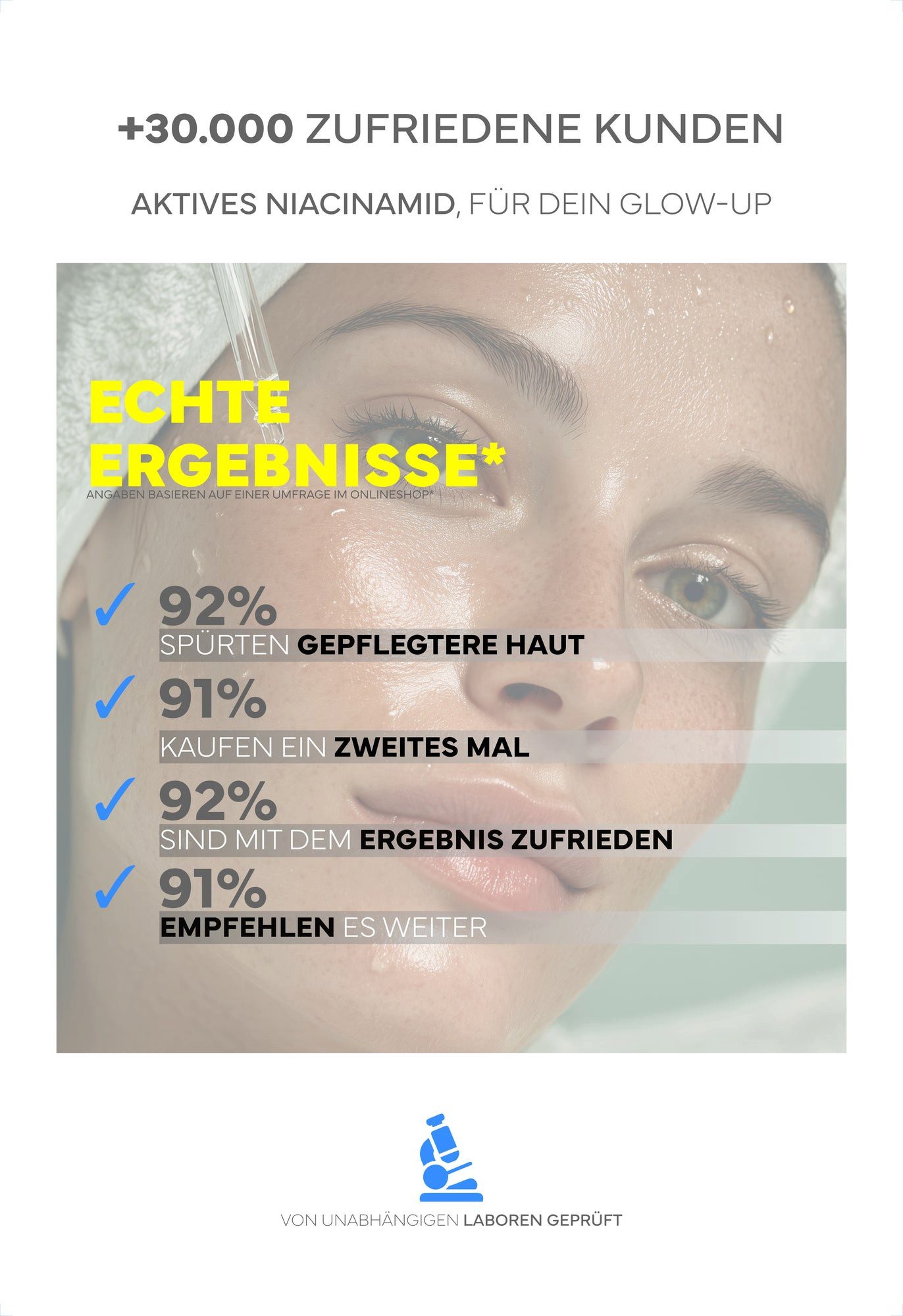 NATURE NATION Körperpflegemittel BIO Niacinamide Serum 10% mit Zink PCA & Hyaluron Packung