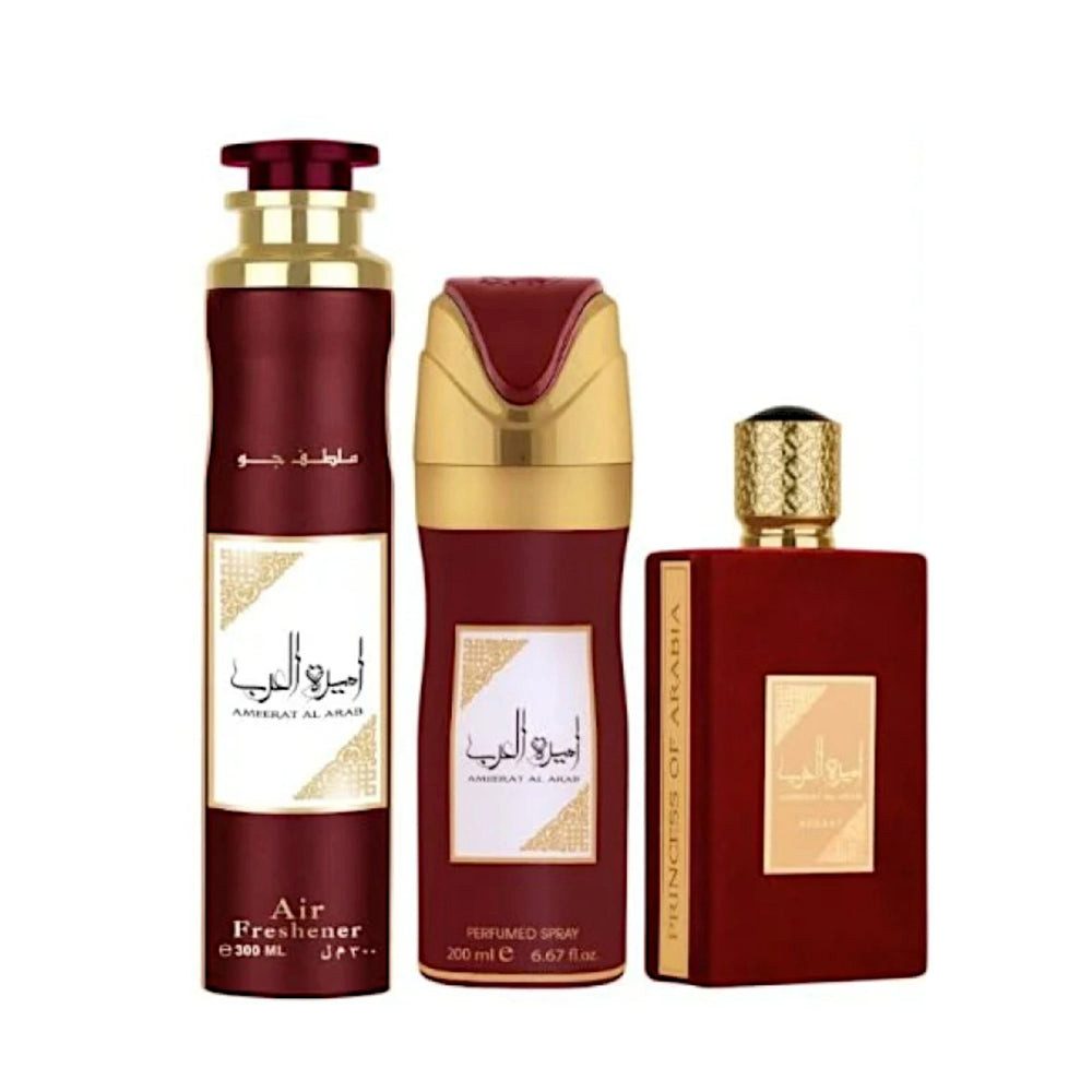 Lattafa Duft-Set Asdaaf Ameerat Al Arab SET Eau de Parfum 3 Teilig