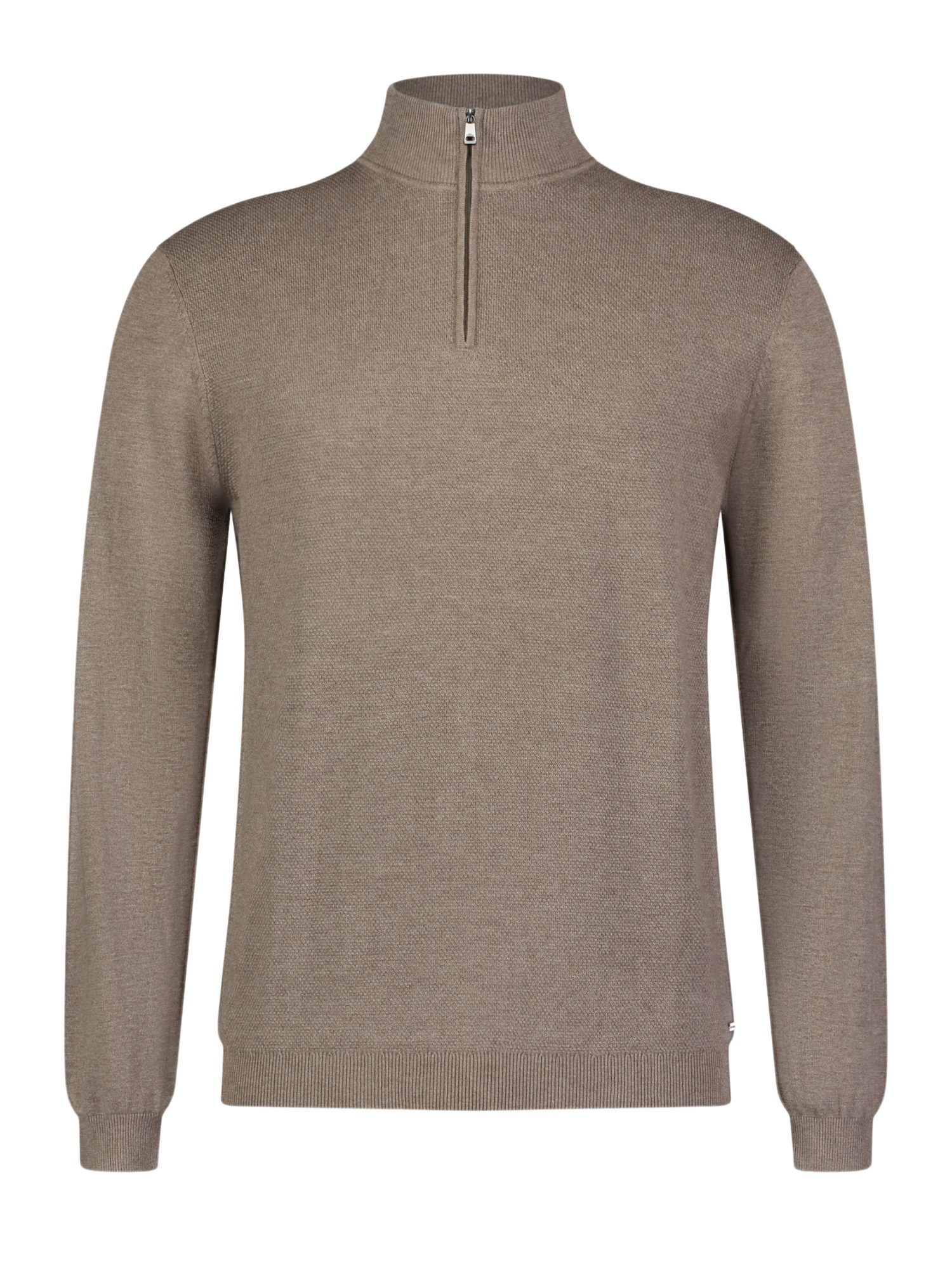 Roy Robson Strickpullover natur,Casual,Baumwolle,Unifarben,Stehkragen,Langarm,Regular Fit