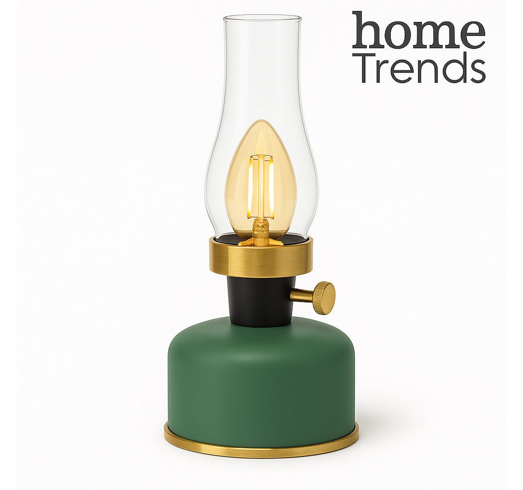 home trends Außen-Tischleuchte home trends LED Tischlampe Vintage-Design, dimmbar, USB