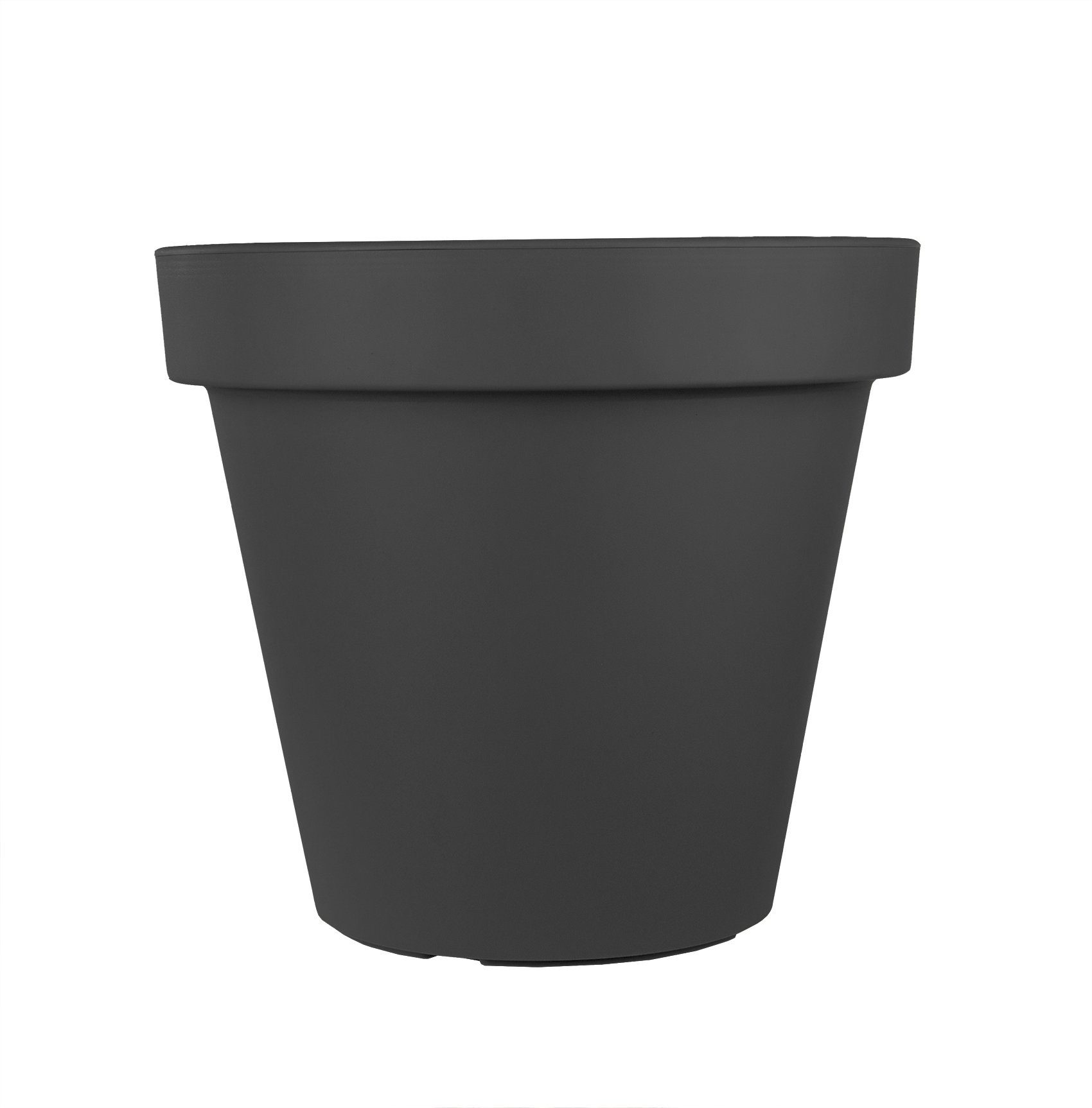 BigDean Blumentopf Ø 58 cm Anthrazit Pflanztopf Containertopf übertopf Pflanzkübel rund (Packung, 1 St., Pflanztopf), XXL-Blumentopf, 58cm Durchmesser, Wetterfest