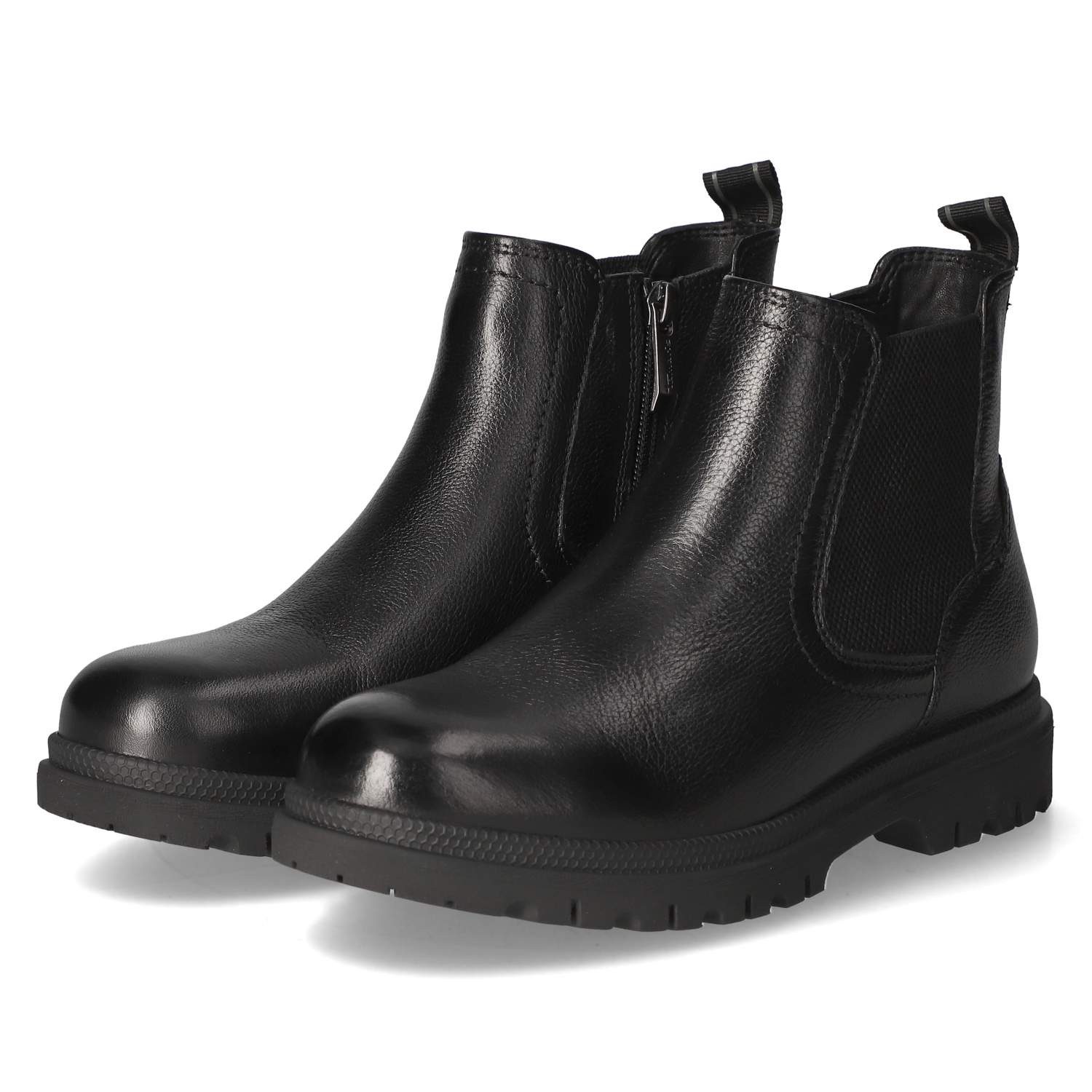 Tamaris Tamaris 1-25440-45/003 Damen Leder & Textil schwarz Schlupfstiefel günstig online kaufen
