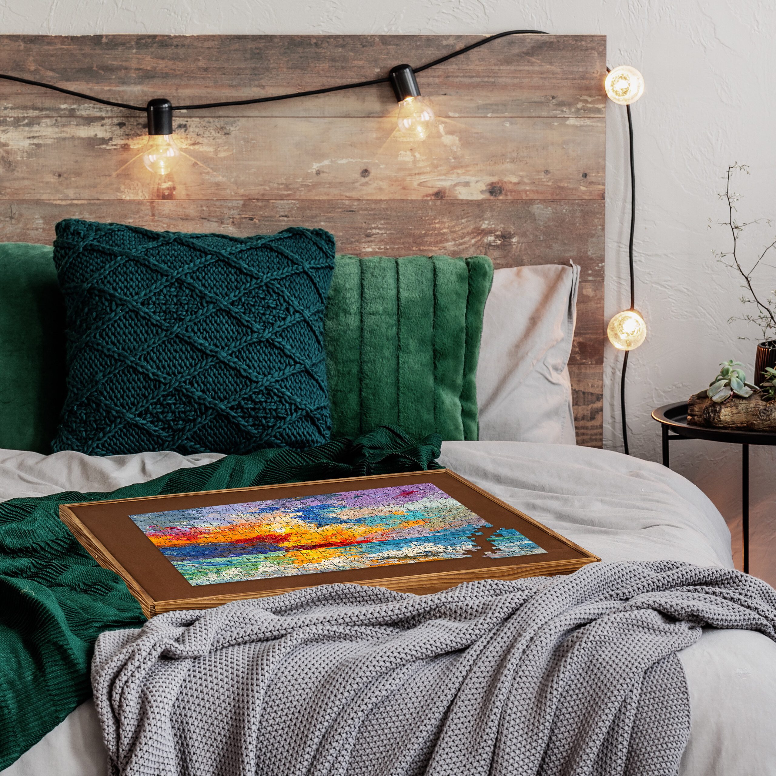 relaxdays Puzzleunterlage Puzzletisch, (1-tlg) – Bild 5 von 5