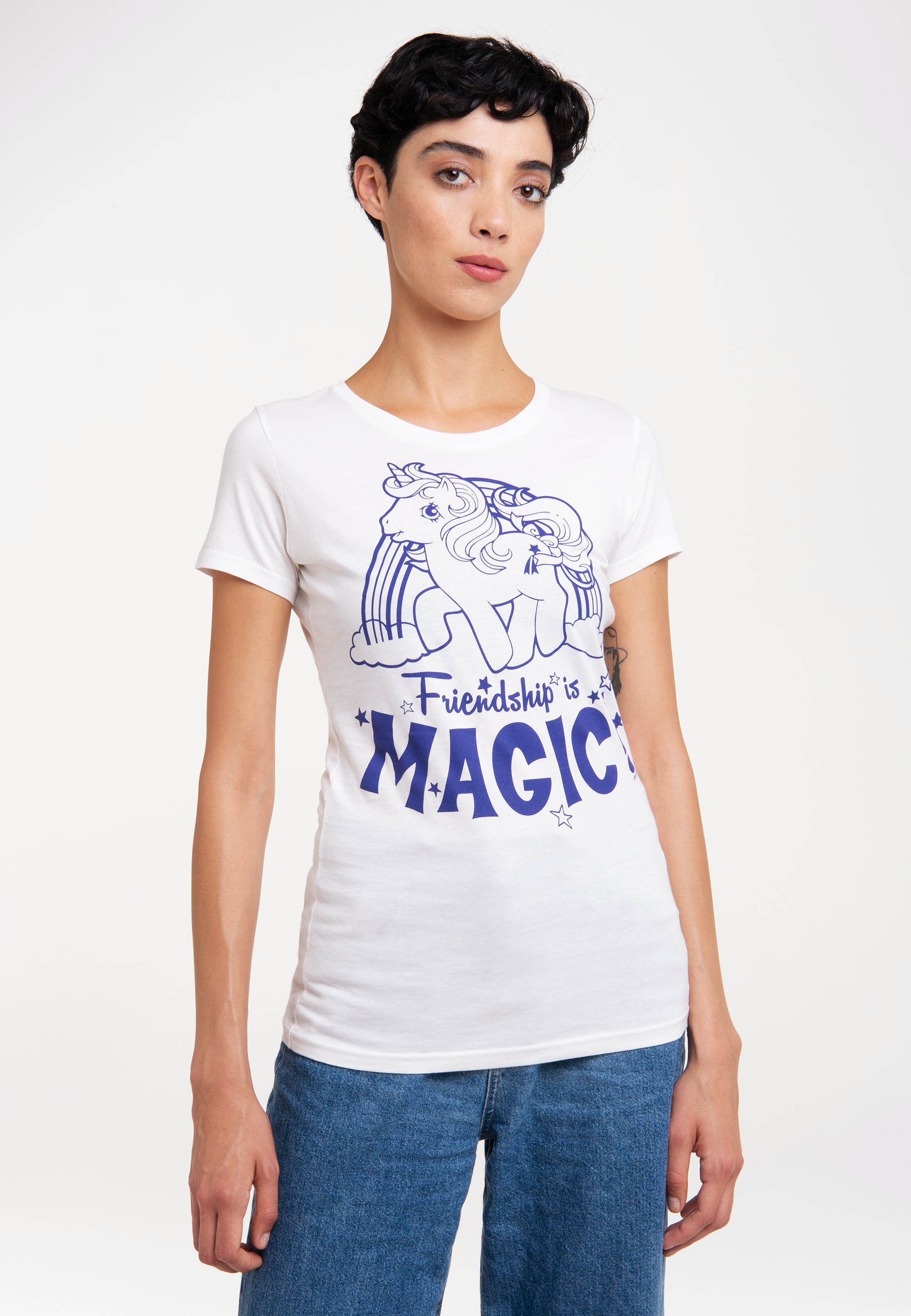 Magic Frontdruck T-Shirt - Is My Little LOGOSHIRT Pony Friendship großem mit