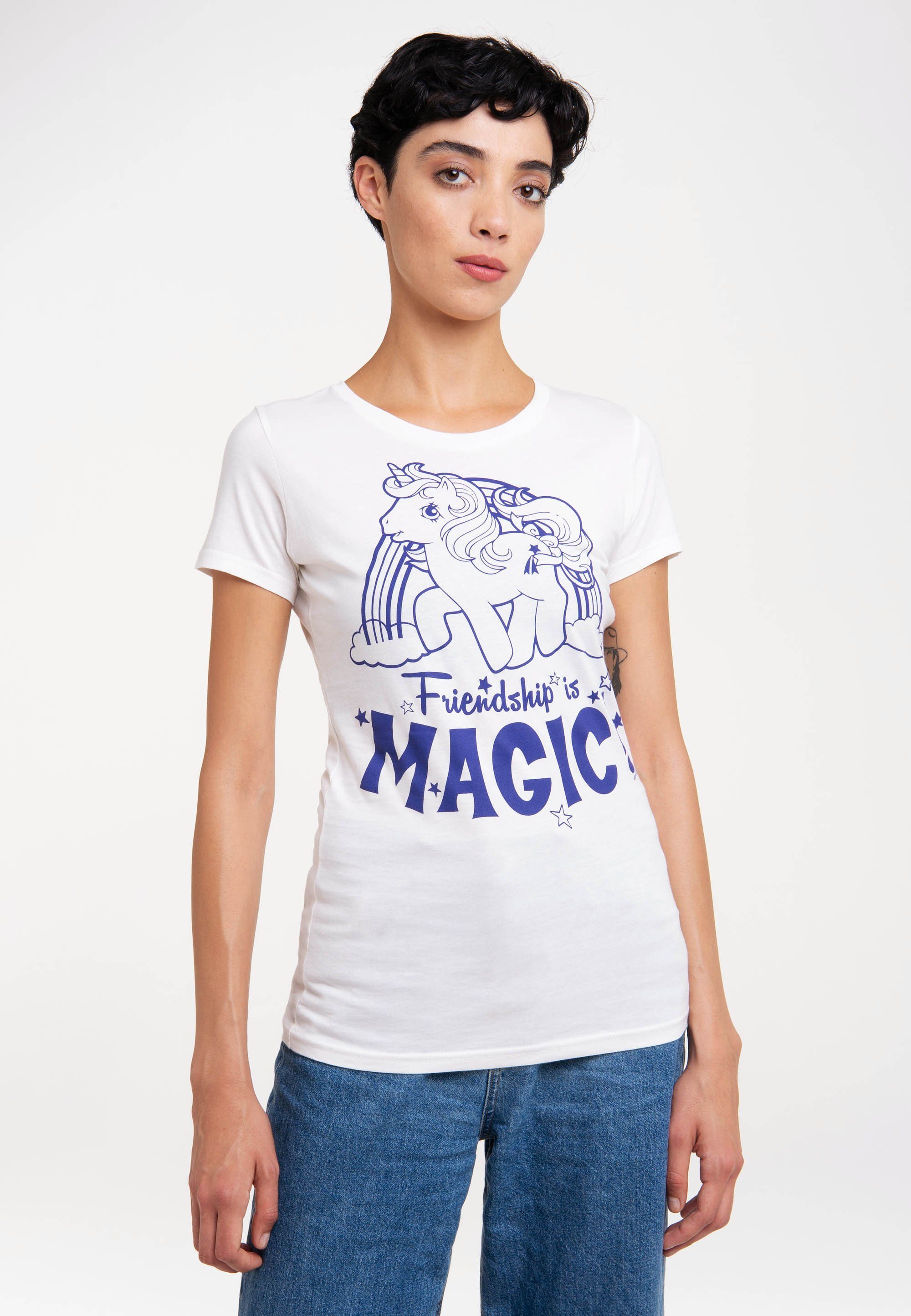 Magic Is Pony - Little My Friendship Frontdruck LOGOSHIRT großem T-Shirt mit