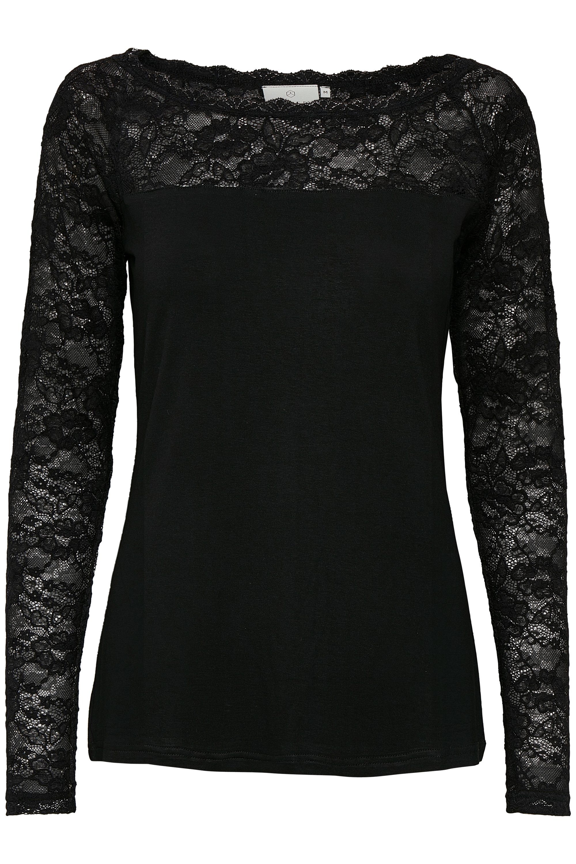 KAFFE Langarmbluse Langarm-Shirt Lacy