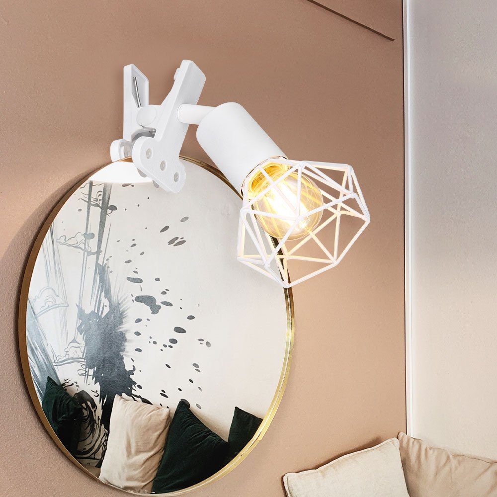 GLOBO LIGHTING Klemmleuchte, Leuchtmittel nicht inklusive, Klemmstrahler Bürolampe Schlafzimmerleuchte Leseleuchte Spot beweglich