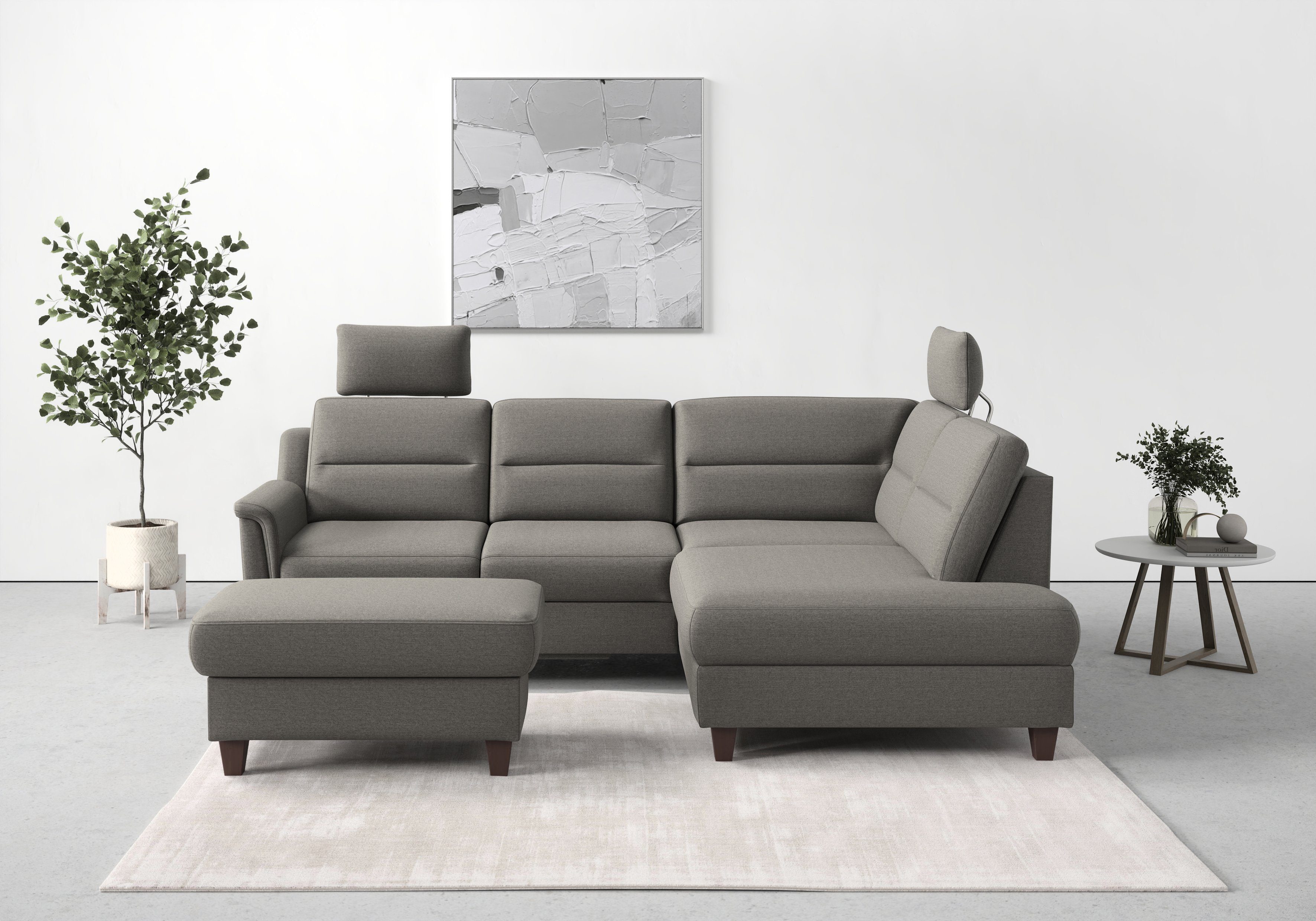 sit&more Ecksofa Farö, inklusive Federkern, wahlweise mit Bettfunktion und Bettkasten