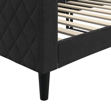 furnicato Bett Tagesbett Schwarz 80x200 cm Samt