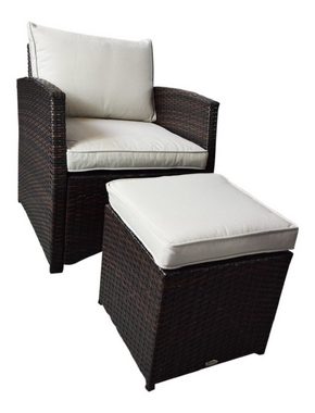 Jet-Line Gartenlounge-Set Garten Lounge möbel Havanna braun