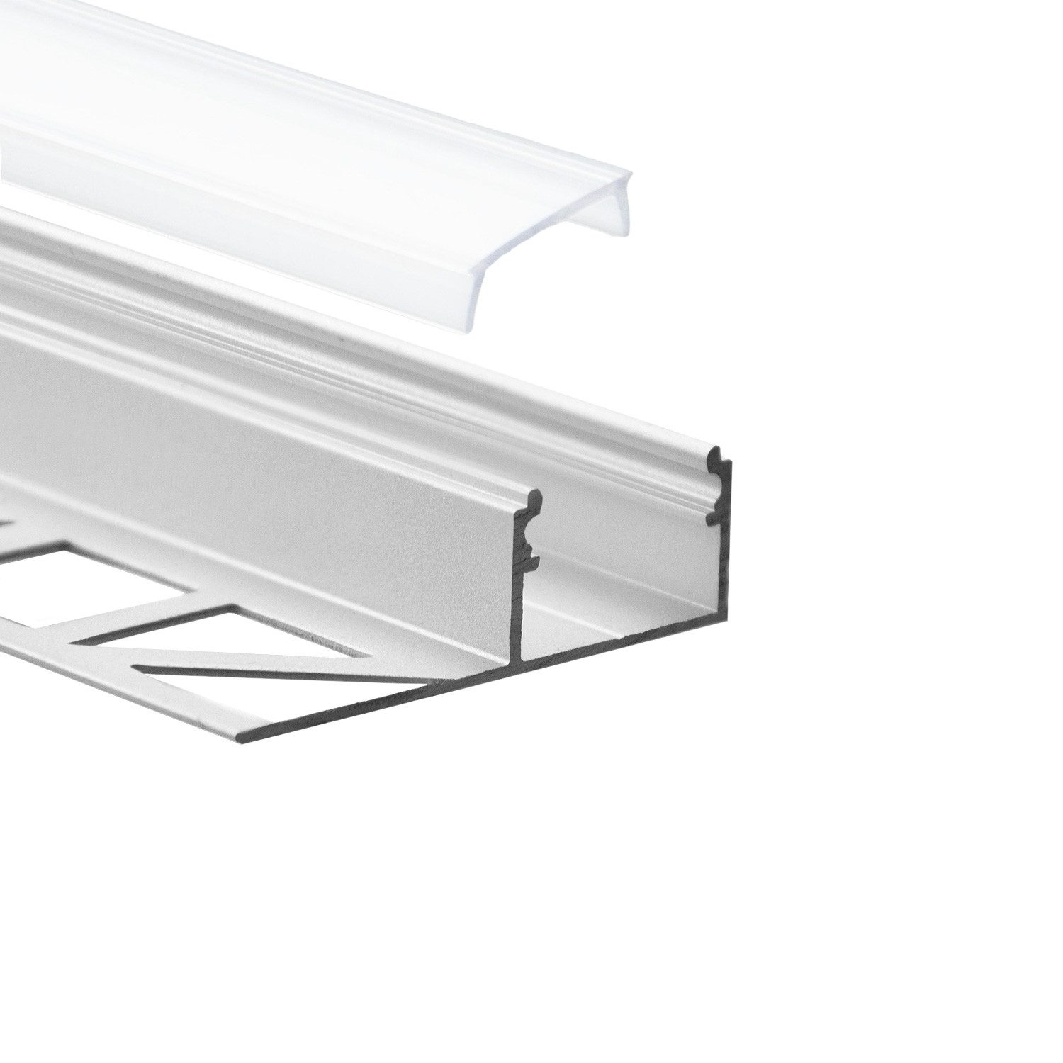 tktrading24 LED-Stripe-Profil GX-FP2 LED Premium Alu Fliesenprofil 10mm sil günstig online kaufen