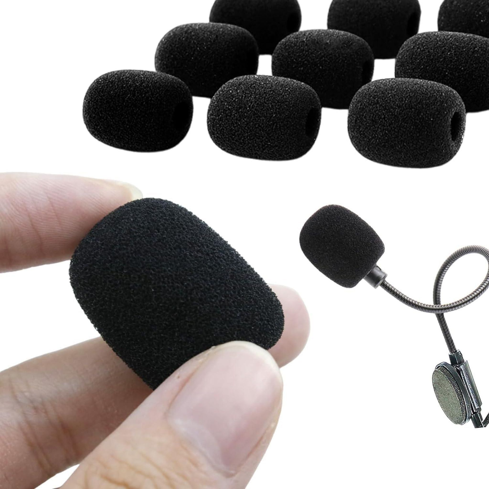FELIXLEO Mikrofon-Halterung 24 Mikrofon Popschutz Windschutz Schaumstoff für Headset, (1-tlg)