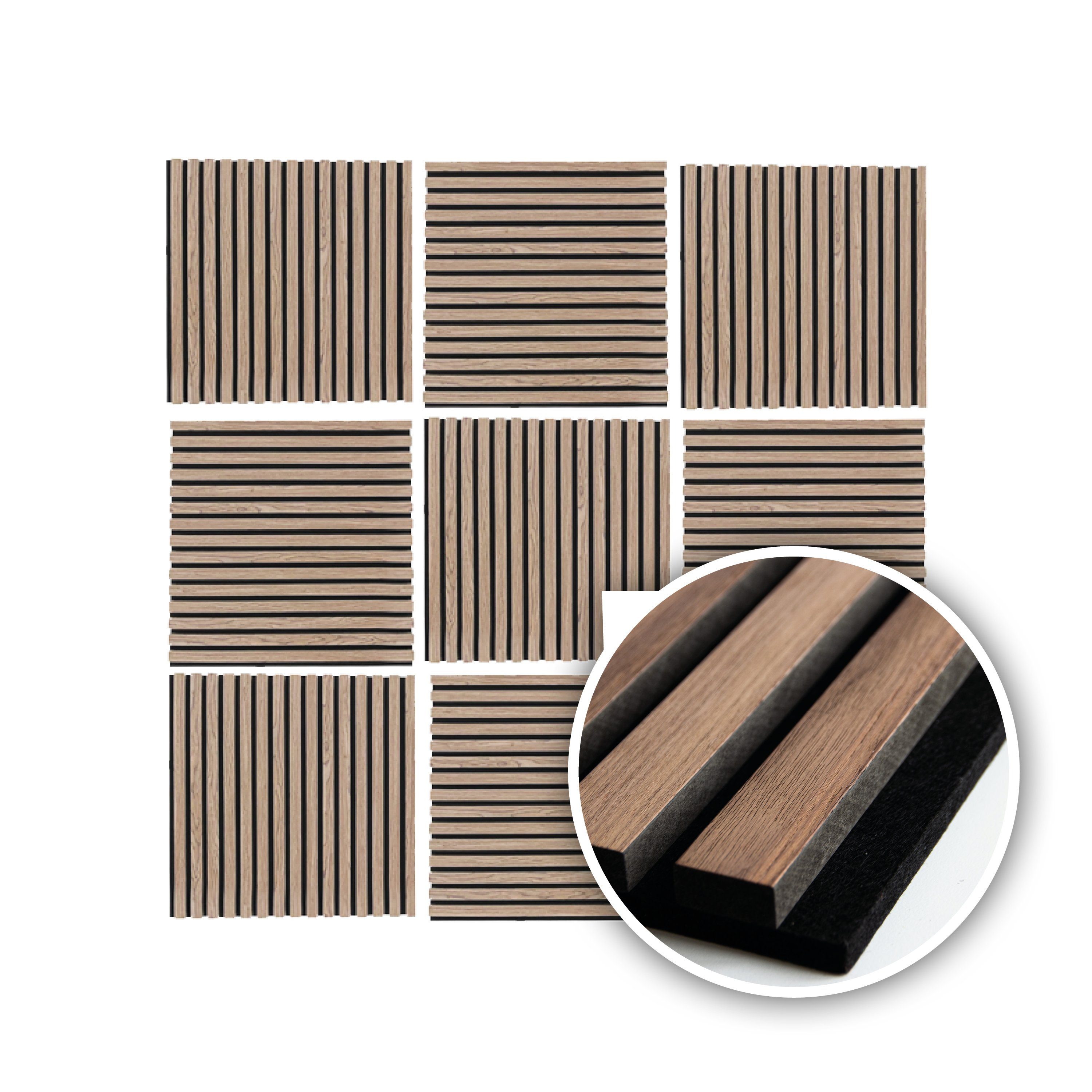 Kaiser plastic Wandpaneel Akustikpaneele - Geräuschunterdrückung - Holzpane günstig online kaufen