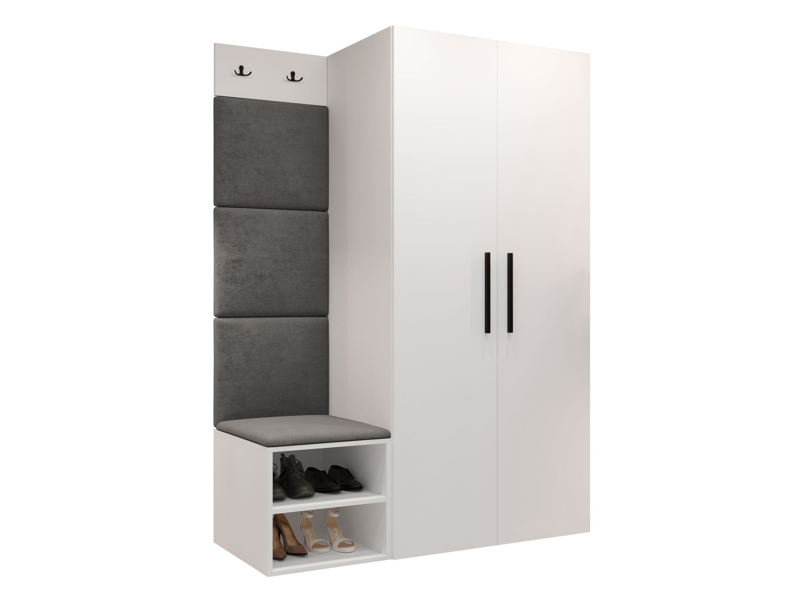 MIRJAN24 Garderoben-Set Medi IV, (Drehtürenschrank, Schuhschrank, günstig online kaufen