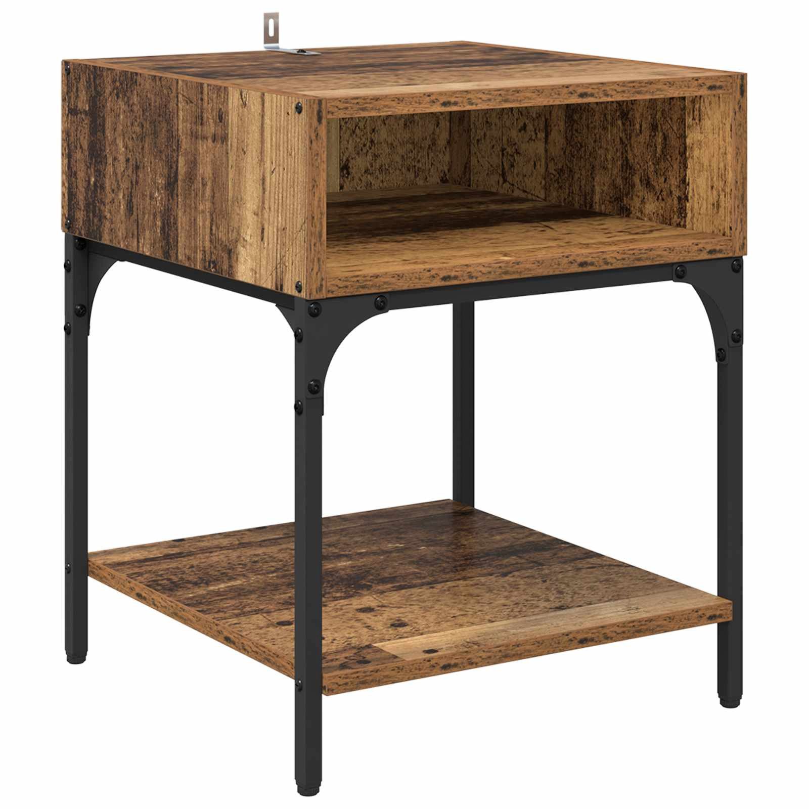 Nachttisch Nachttisch Altholz 40 x 40 x 50 cm Holzwerkstoff
