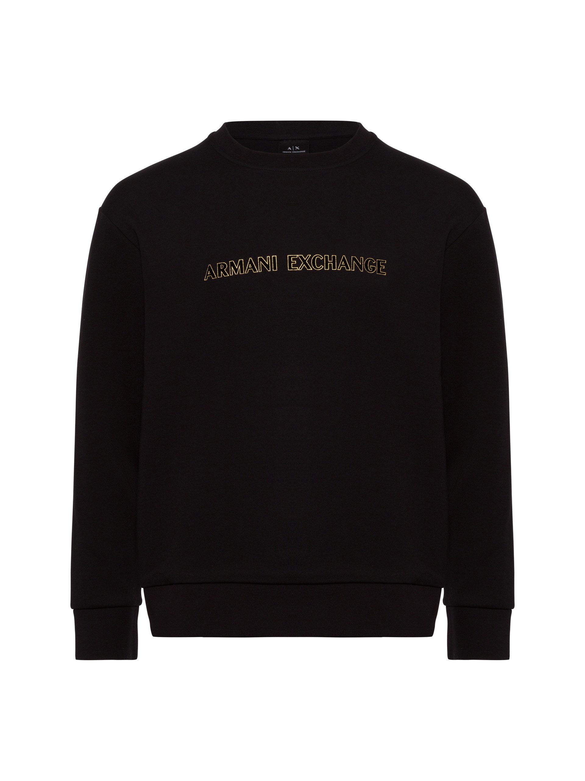 Armani Exchange Connected Sweatshirt Einfarbig bequemes Sweatshirt