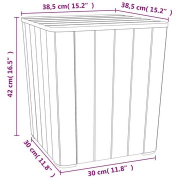 vidaXL Gartentisch Gartentisch mit Abnehmbarer Tischplatte Schwarz Polypropylen (1-St)