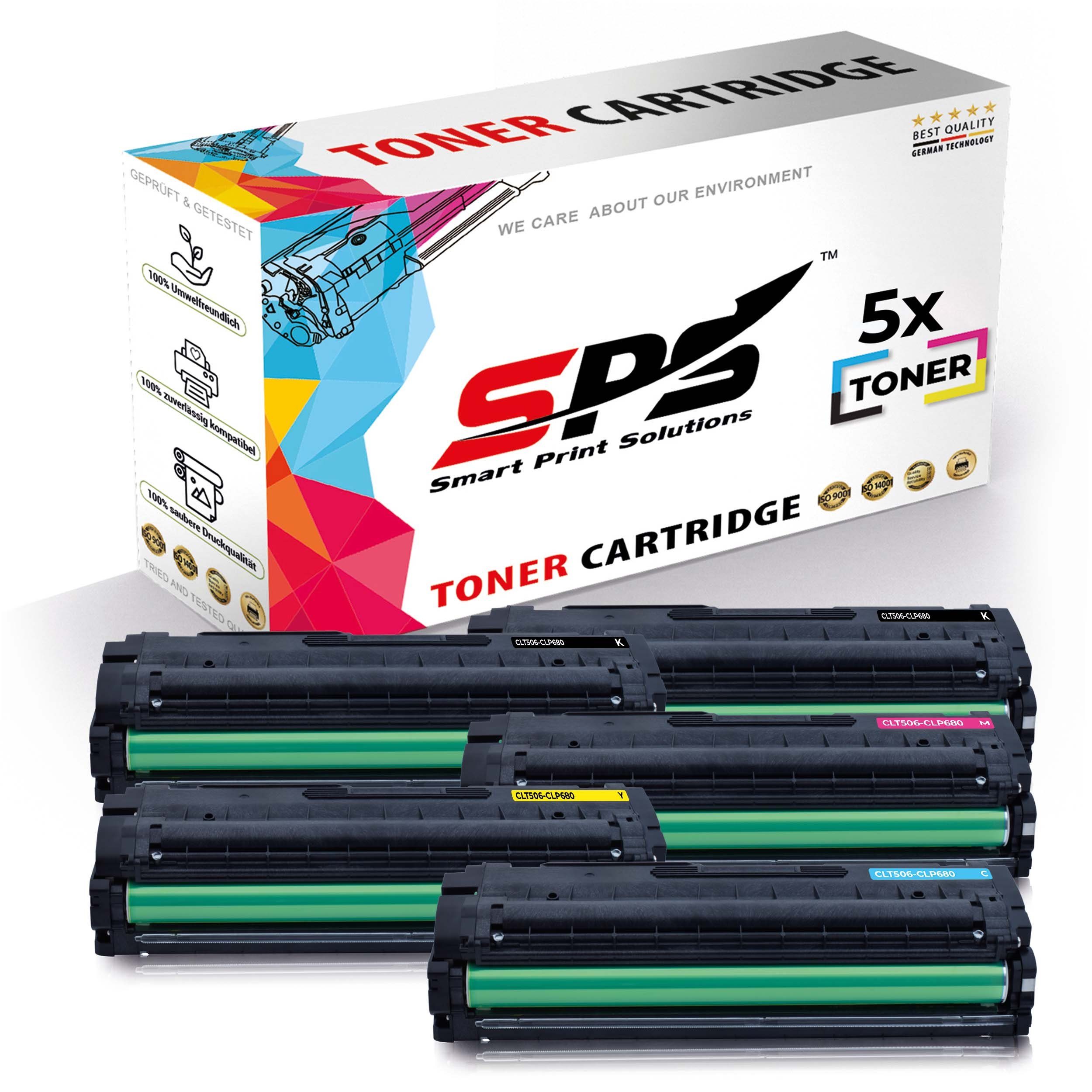 SPS Tonerkartusche (CLT-C506L, Pack) Multipack CLP für DW Kompatibel 680 CLT-M50, (5er Samsung Set 5x