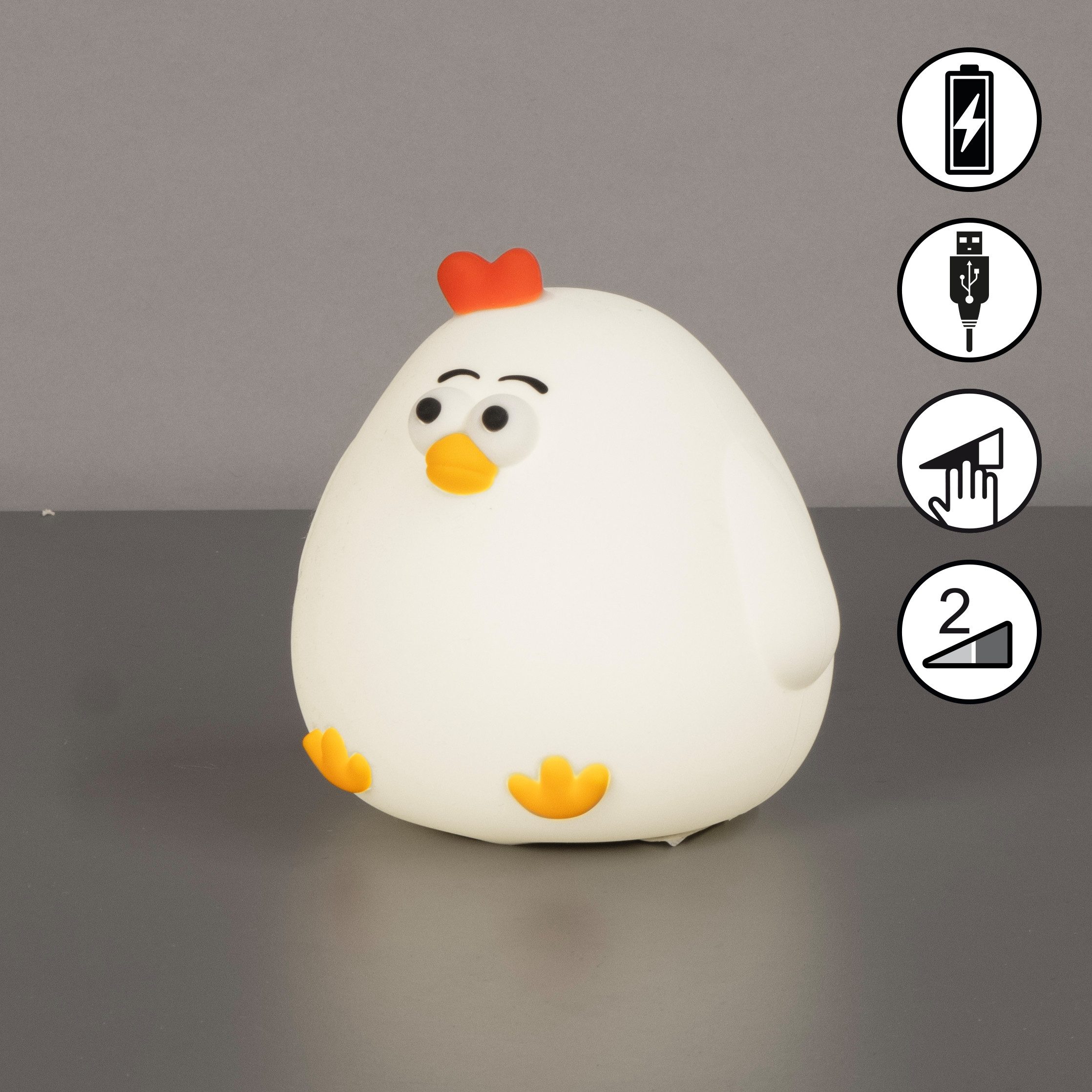 easy! BY FHL LED Tischleuchte Paula - Children Nachtleuchte, Dimmfunktion, Timerfunktion, USB-Ladefunktion, LED fest integriert, Warmweiß, lange Leuchtdauer