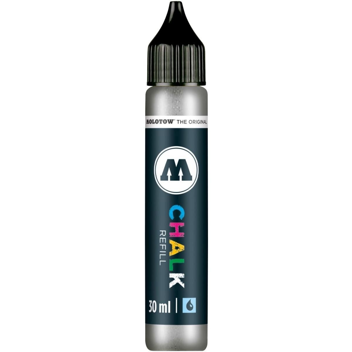 MOLOTOW Füllhalter Nachfülltinte für Kreidemarker 30ml metallic silber