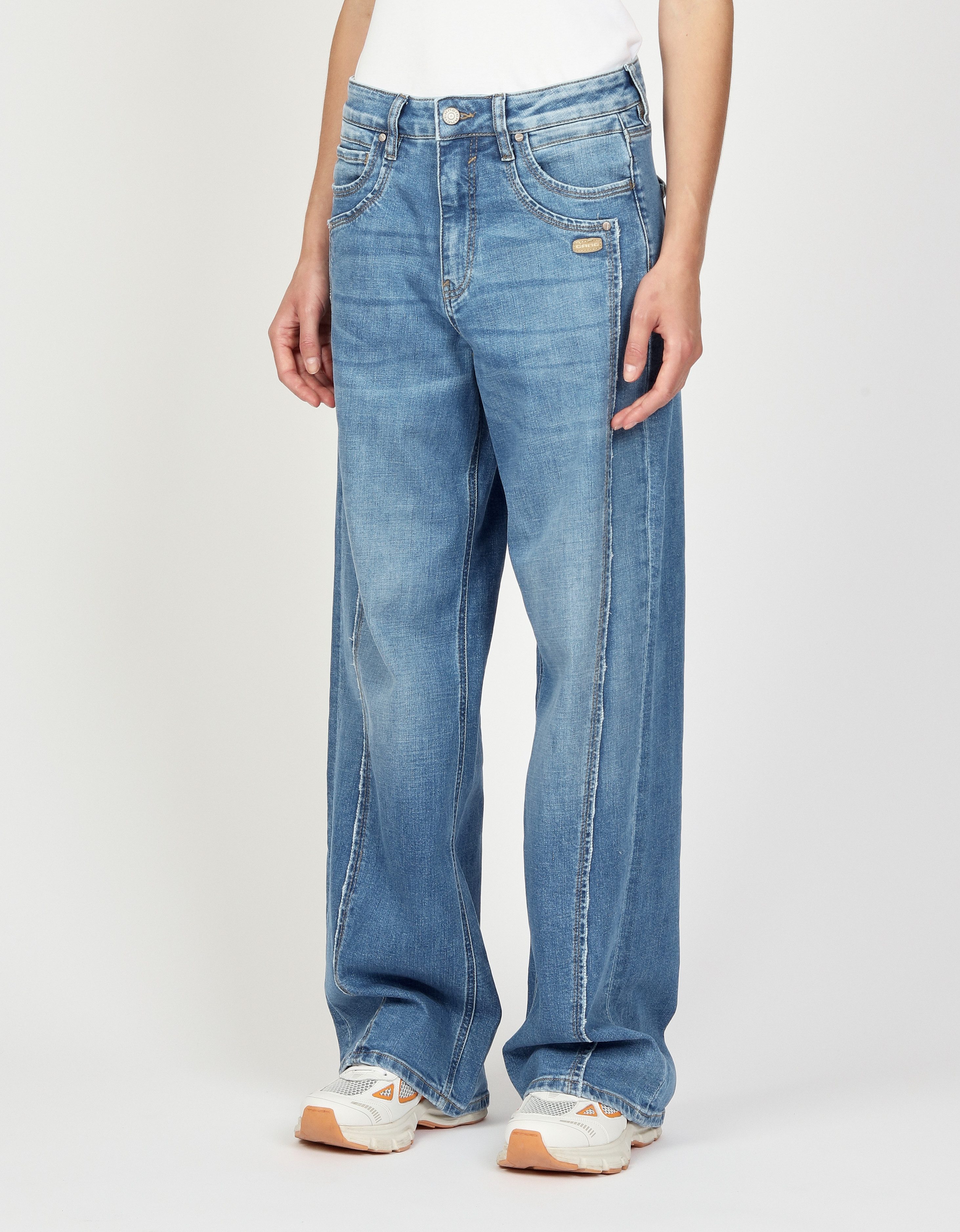 GANG Loose-fit-Jeans 94FANNY mit aufwändiger Schnittführung günstig online kaufen