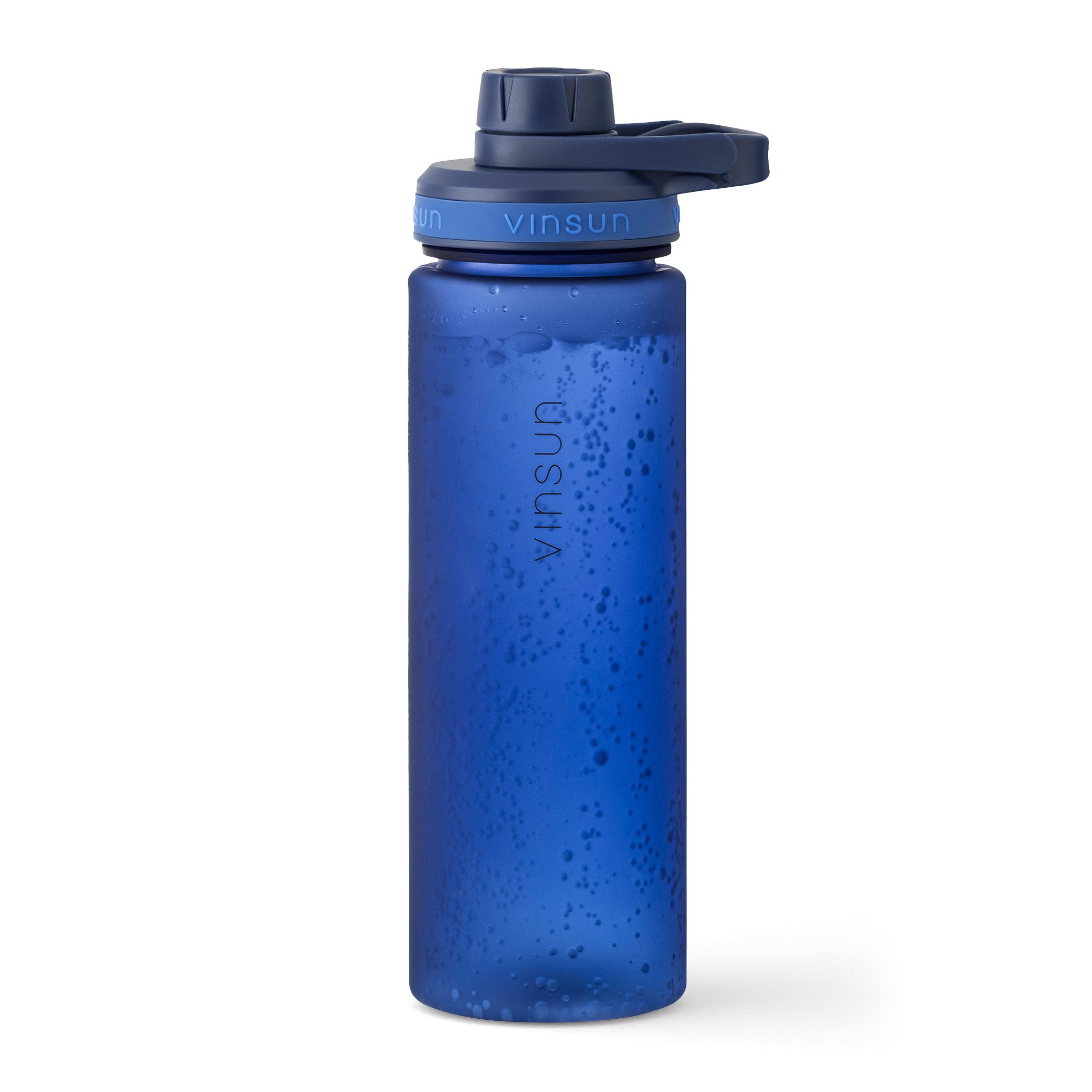 Vinsun Trinkflasche Sportflasche 750ml - Wasserflasche BPA frei & Kohlensäure geeignet, Auslaufsicher, bruchsicher, wiederverwendbar, leicht, Tritan Flasche