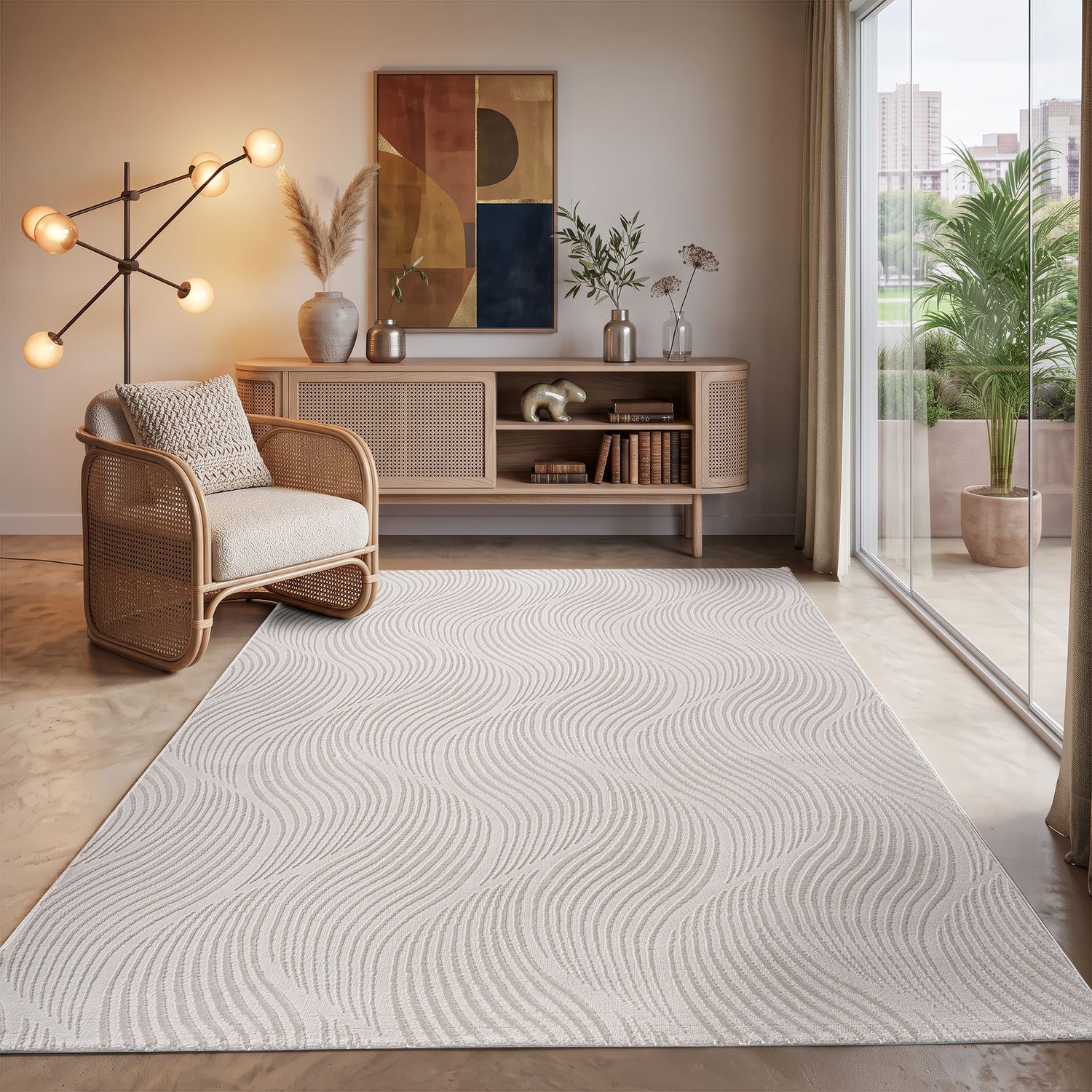 Carpetilla Teppich Designer Wohnzimmer Teppich Moderne Musterung Qualitativ Weich 3D, Rechteckig, Teppich Modern Weich Neu Farbecht