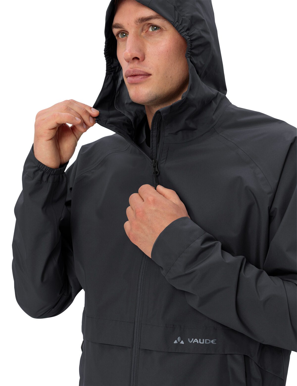 VAUDE Regenjacke MEN'S LOAMER RAIN JACKET wasserdicht, winddicht, aus Polyester, mit Reißverschluss