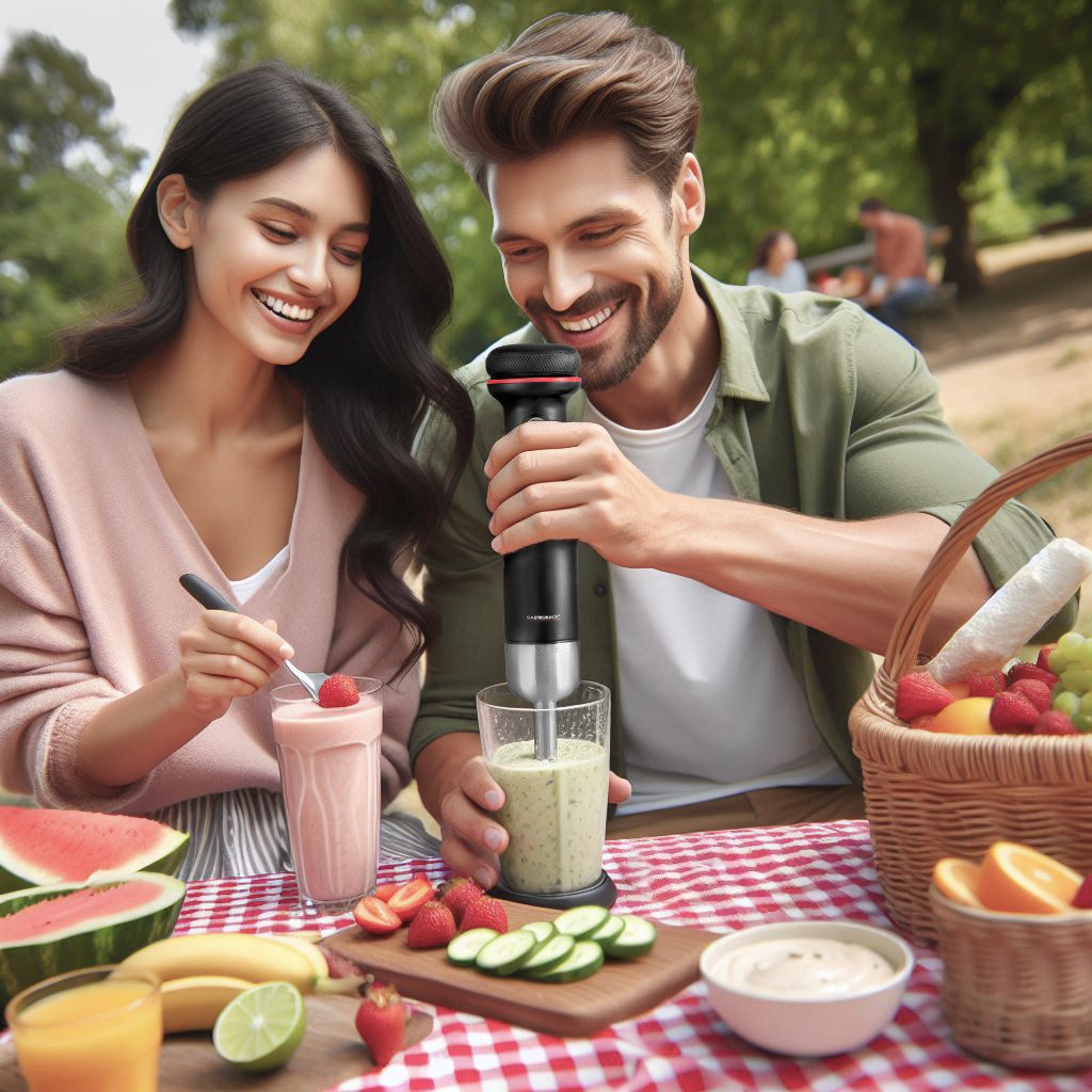 Gastroback Stabmixer 40982, Kabellos, 180 W, 5 in 1: pürieren, zerkleinern, aufschäumen, aufschlagen, emulgieren