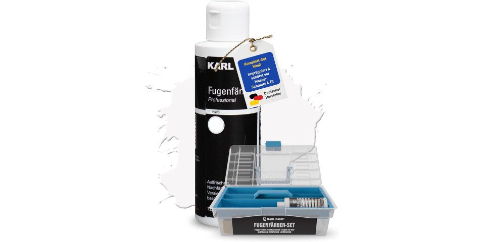 Karl Dahm Fugenfarbe Karl Dahm® Fugenfärber-Komplettset 120 ml - Innen & Außen