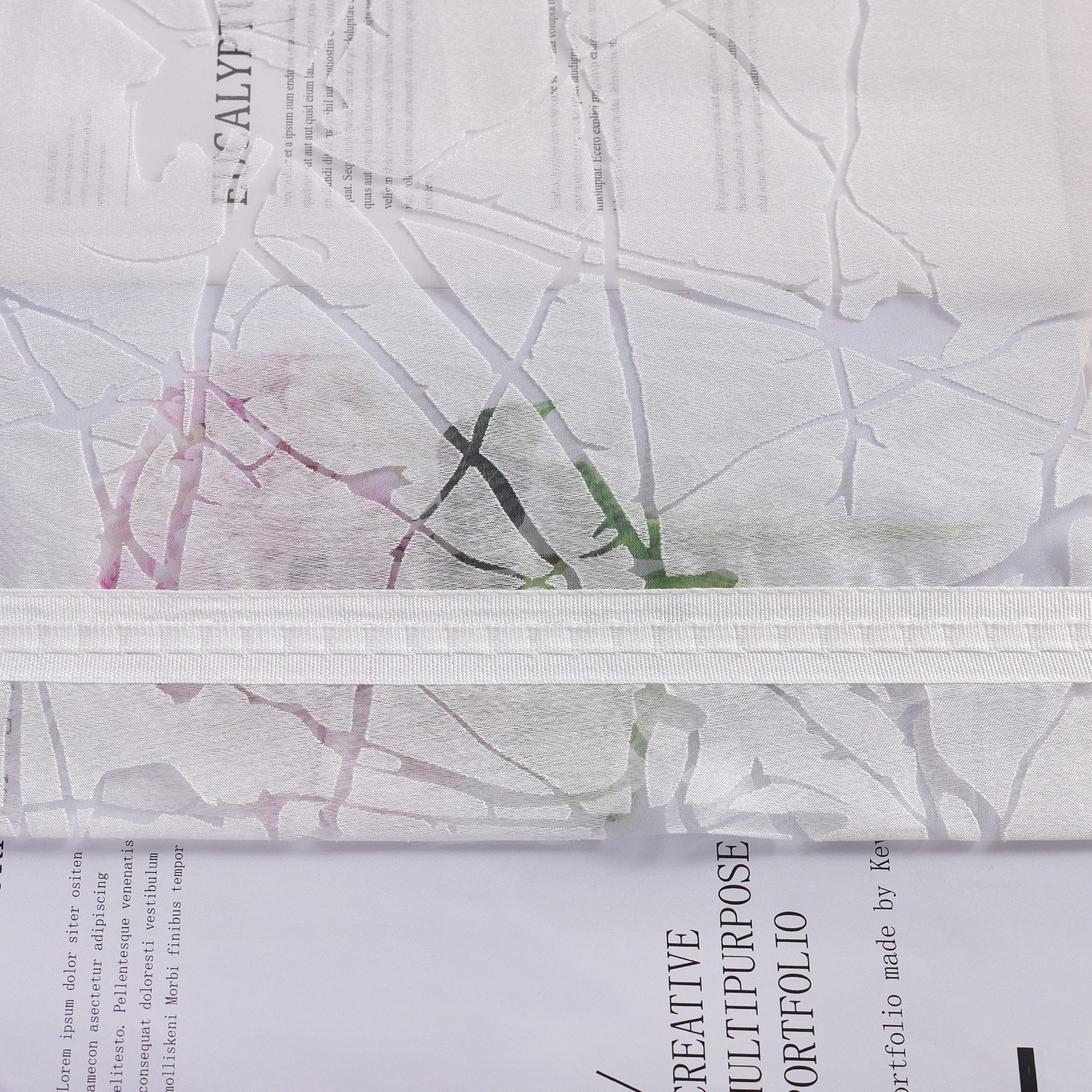 Joyswahl Gardine (1 St), Kräuselband, transparent, Romantisches Winter-Ambi günstig online kaufen