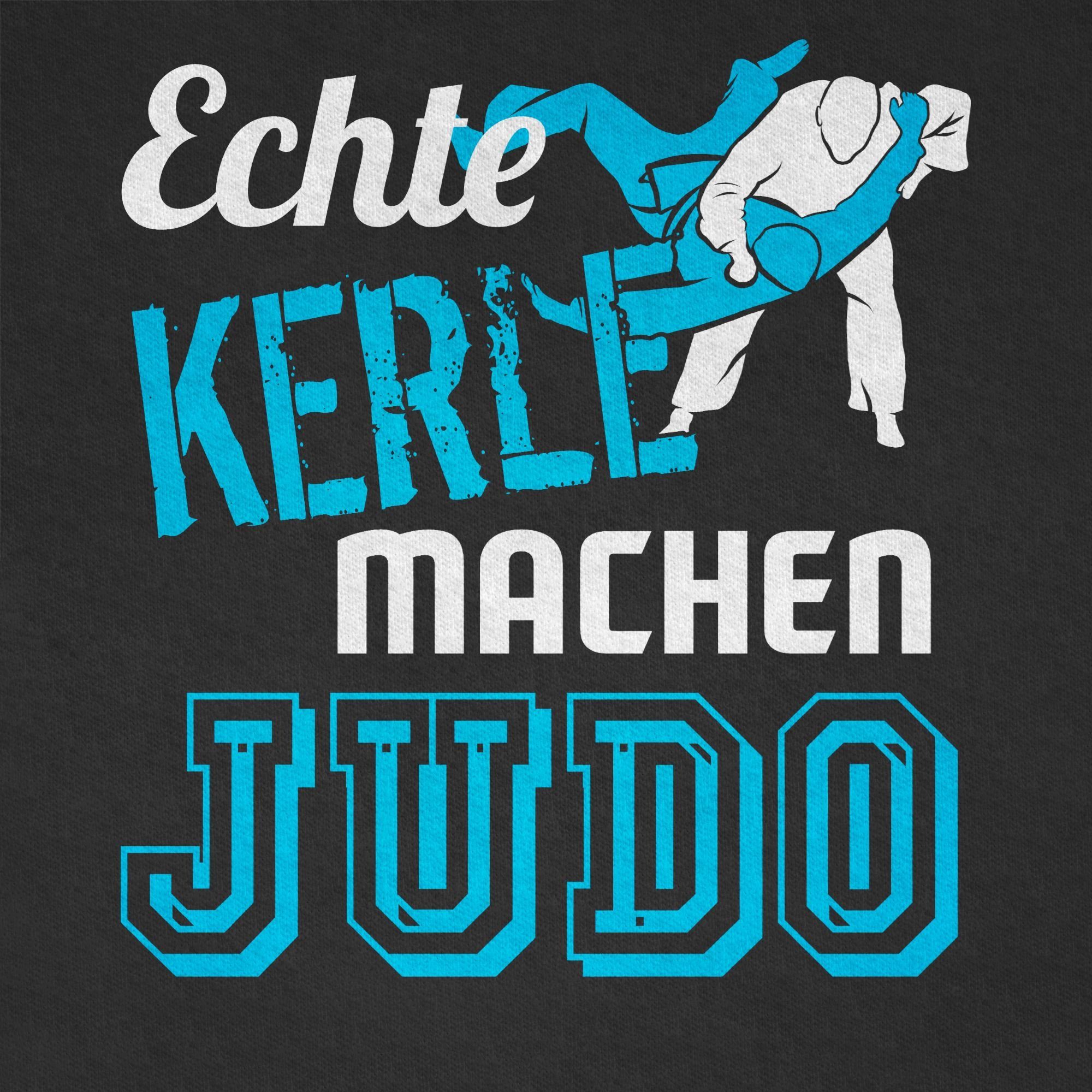 1 T-Shirt Judo Kerle Kleidung machen Schwarz Shirtracer Kinder Echte Sport