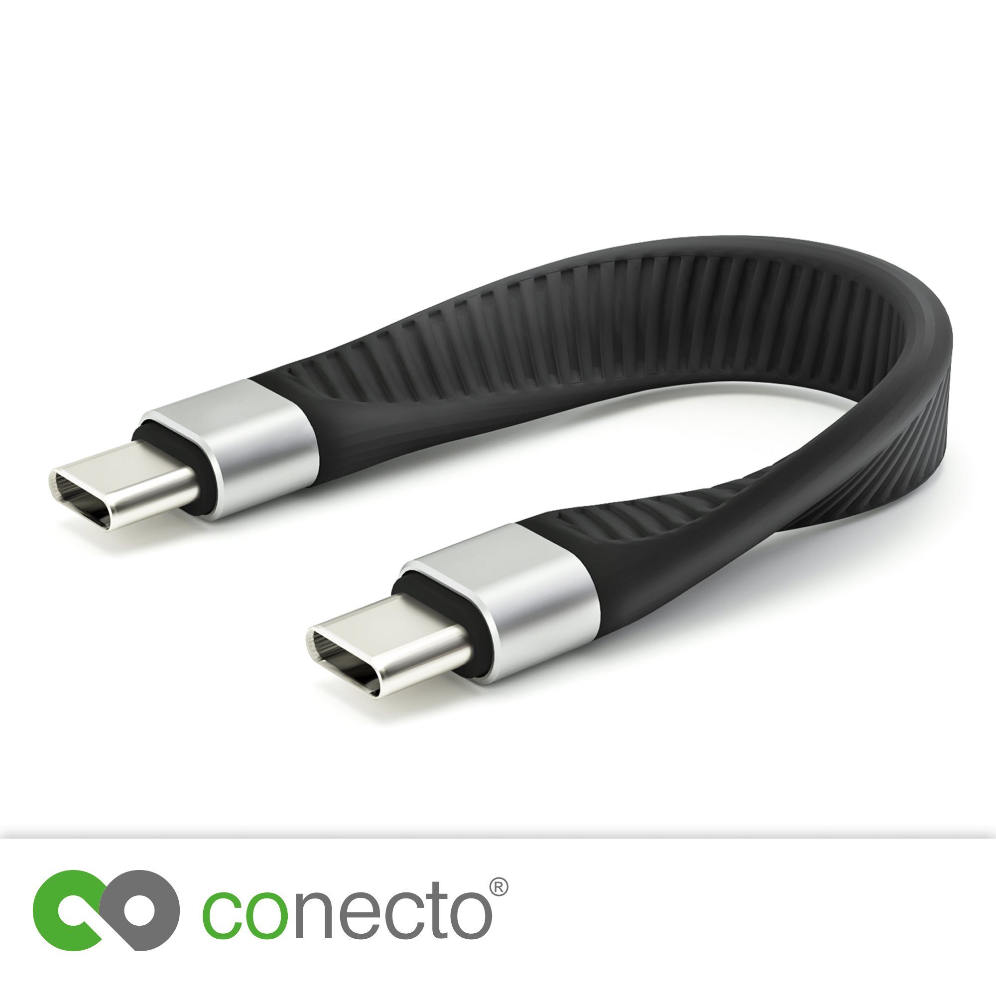 conecto conecto USB-C auf USB-C Daten und Lade-Kabel USB 4 Gen 3 Schnellladefu USB-Kabel von conecto