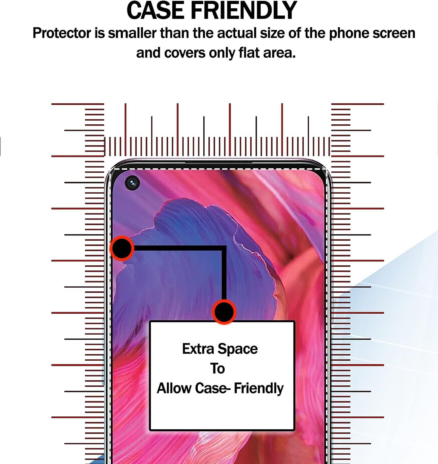 Baker Displayschutzglas 3x Panzerfolie Echt Glas Für Samsung Galaxy für A56 A54 A26 A25 A17 A16 A15 A05 A42 A34 A14 A53 A23 A13 A33 A03 A51 A71 M33 M23 M53 A32  – Bild 3 von 5