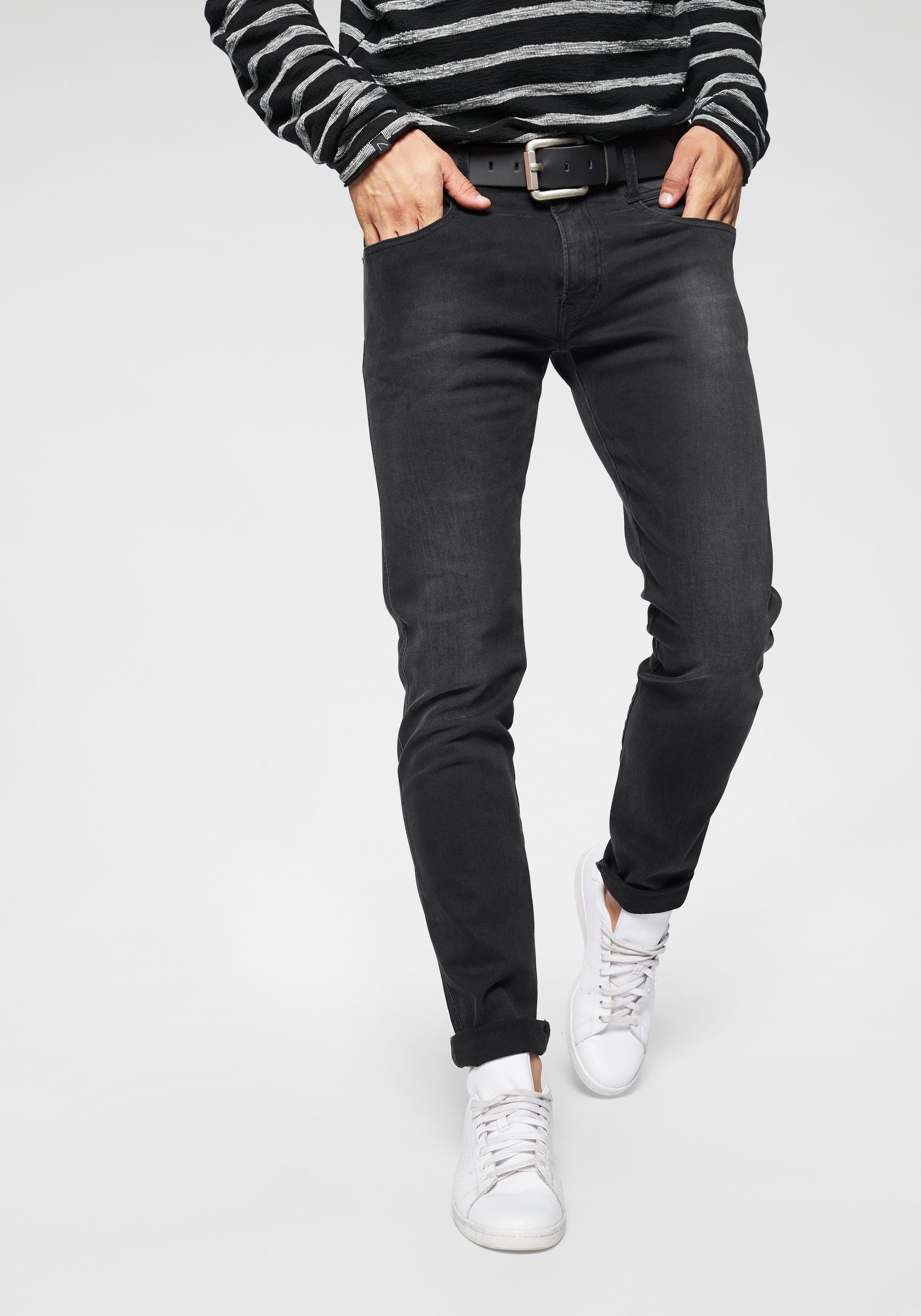 Replay Slim-fit-Jeans Anbass Superstretch elastisch