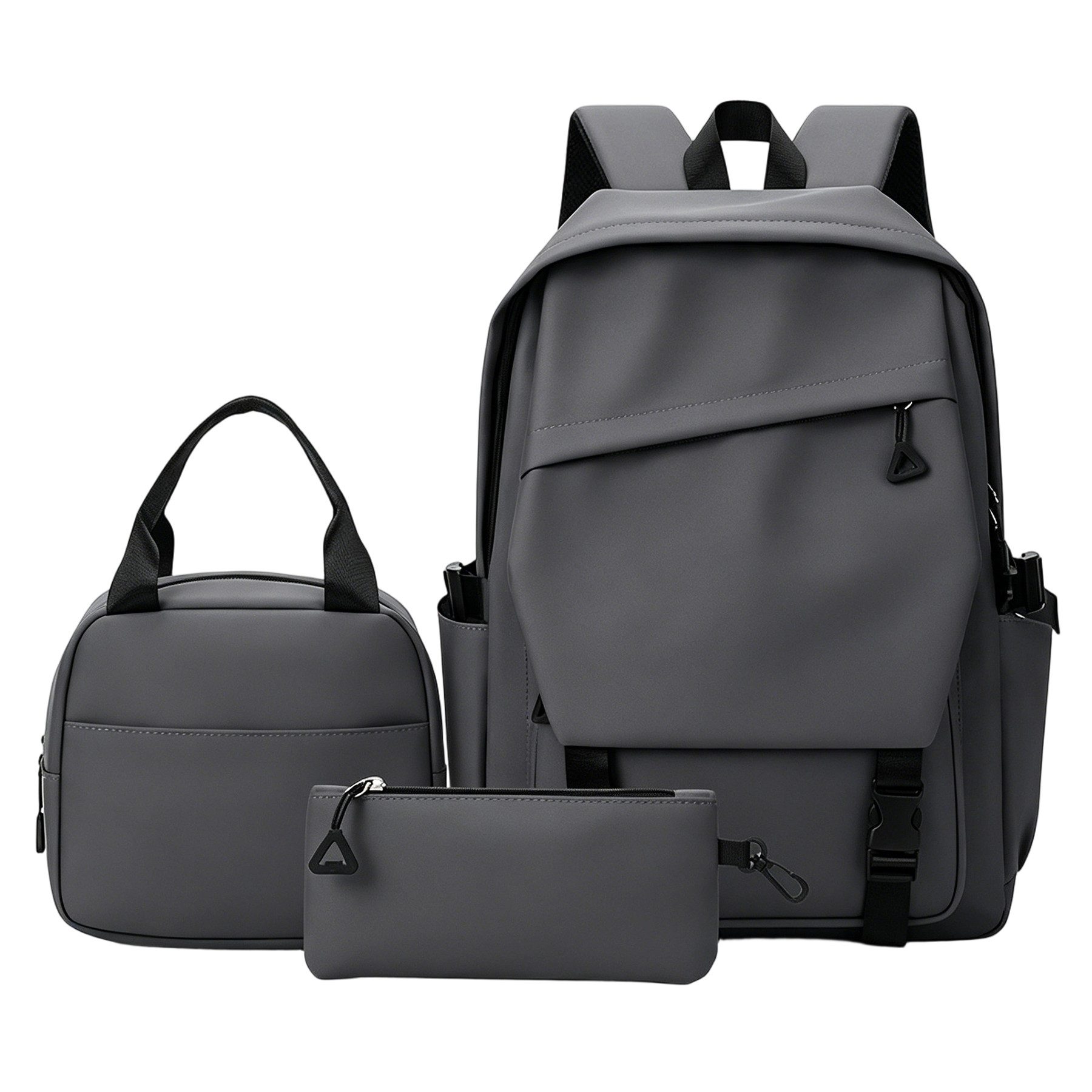 Mutig Schulrucksack Schulrucksack Jungen Mädchen Teenager 3-teiliges Set (Leichte Schultasche Casual Daypack, College Laptop-Rucksack, 3-tlg., für Männer Frauen, für Sports High School Backpack), mit Lunch Bag und Federmäppchen