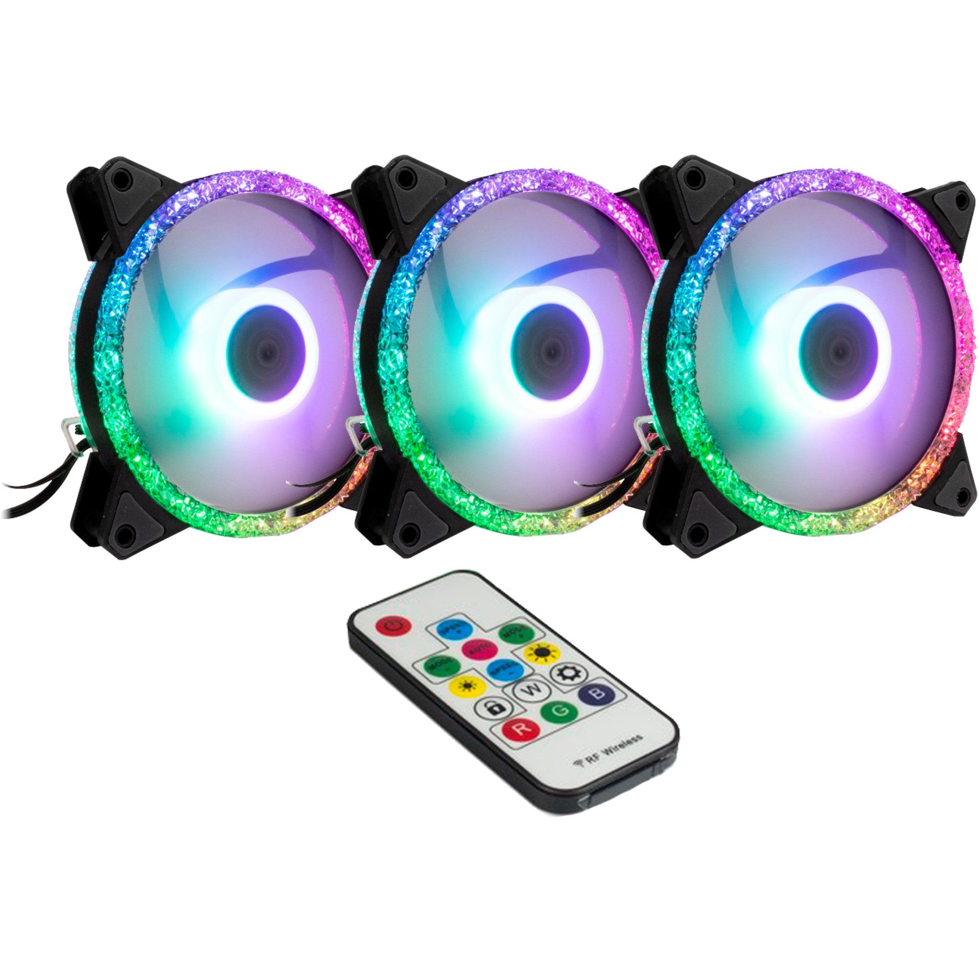 Gehäuselüfter Inter-Tech Argus RS-07 RGB Set120x120x25