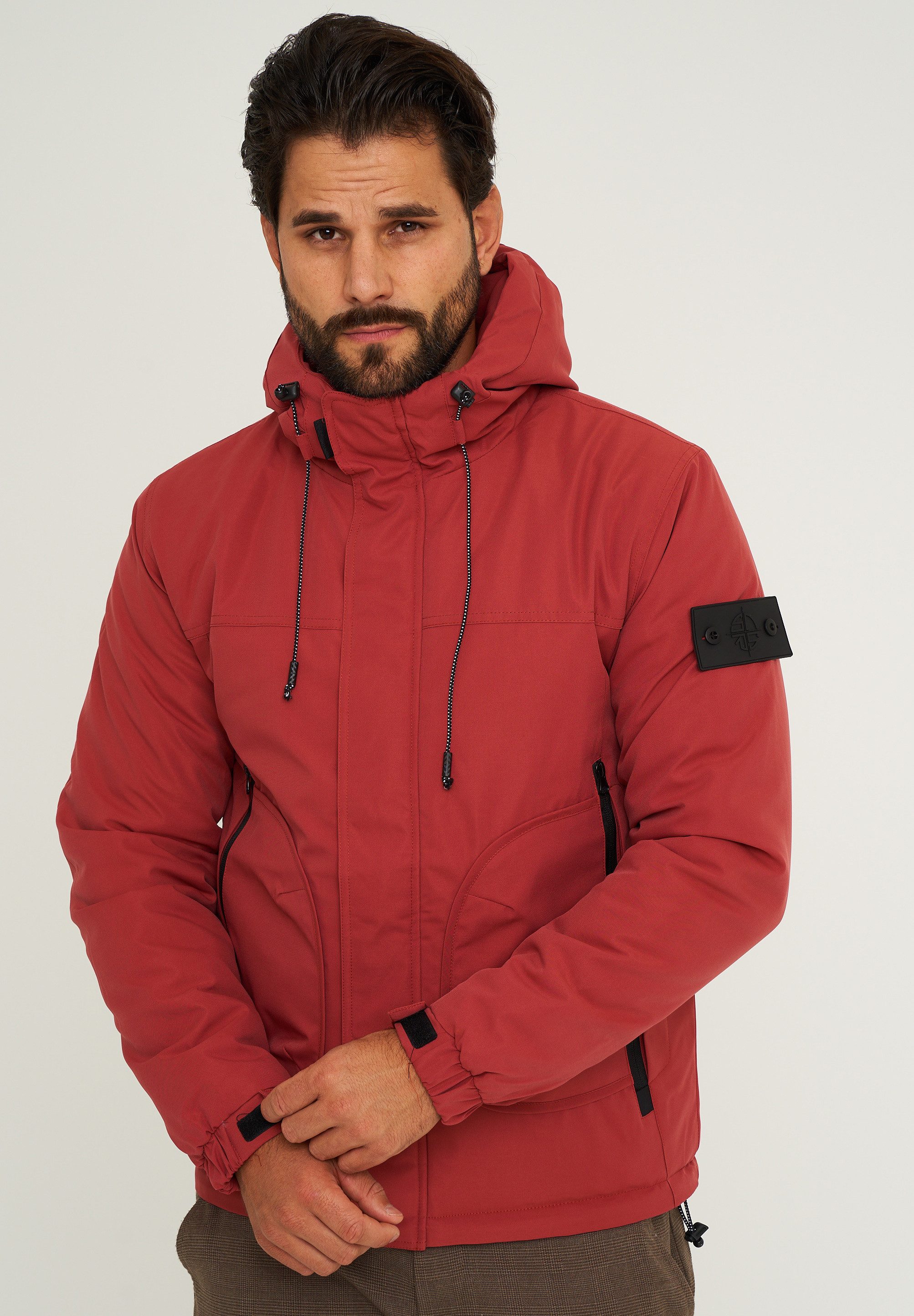 SOULSTAR Winterjacke S2DARCHAN Herren Übergangsjacke mit Kapuze Outdoor-Jacke Funktionsjacke