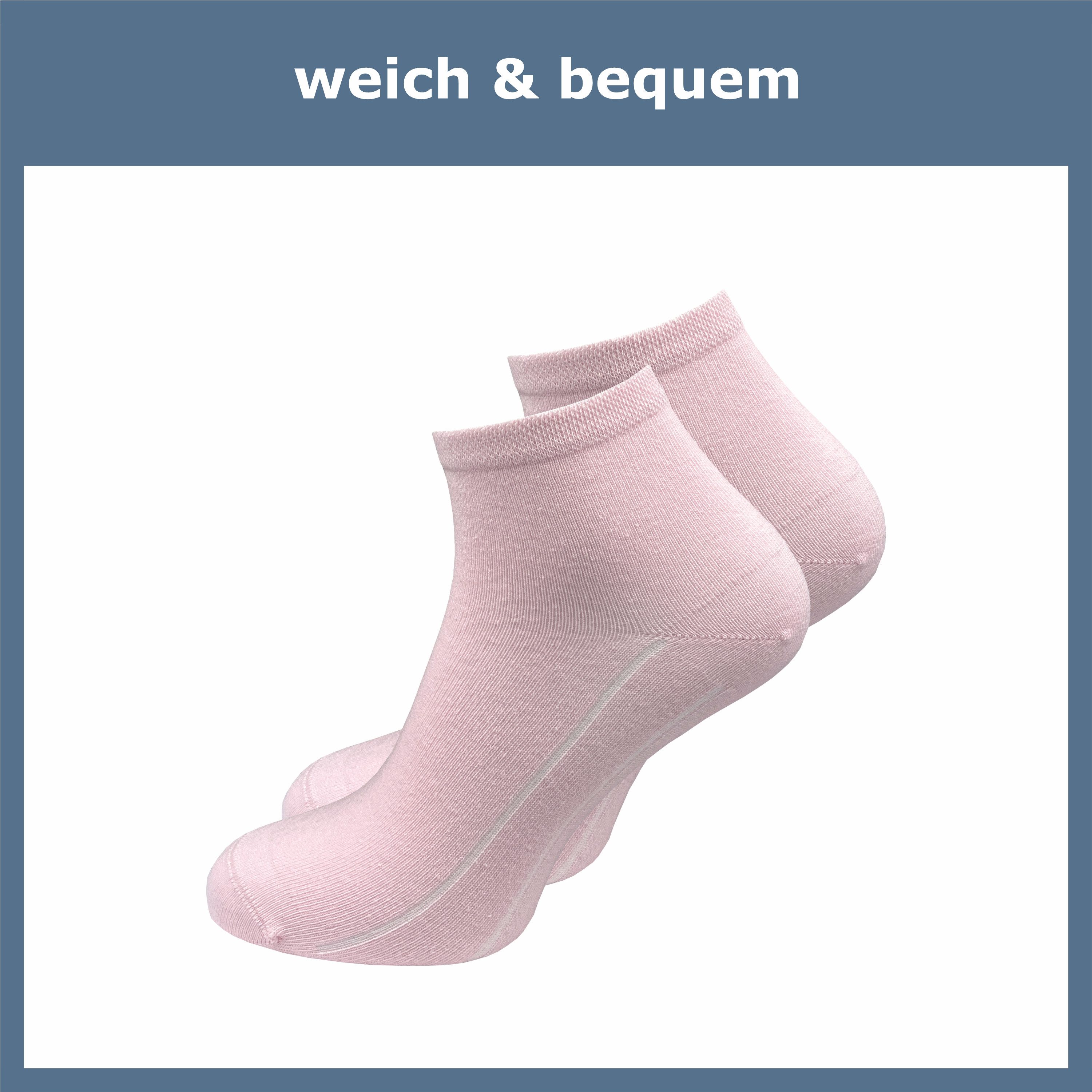 GAWILO Kurzsocken für Damen - Quartersocken in weiß und schwarz - ohne drückende Naht (6 Paar) Schaft etwas länger als bei einer Sneaker Socke, daher kein rutschen