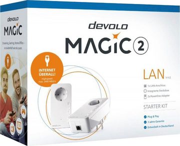 DEVOLO Magic 2 LAN Starter Kit (2400Mbit, G.hn, 2x GbitLAN, Heimnetz) LAN-Router