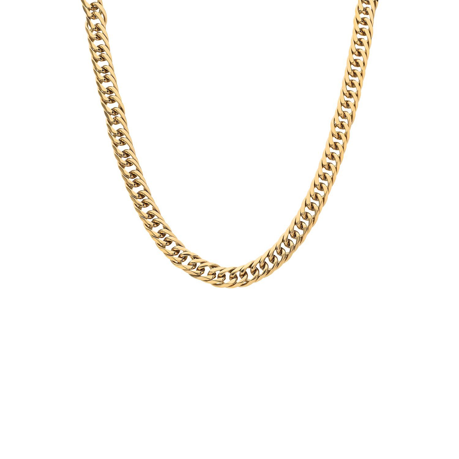 LUCARDI Kette ohne Anhänger Halskette - Stahl - Gold - Damen
