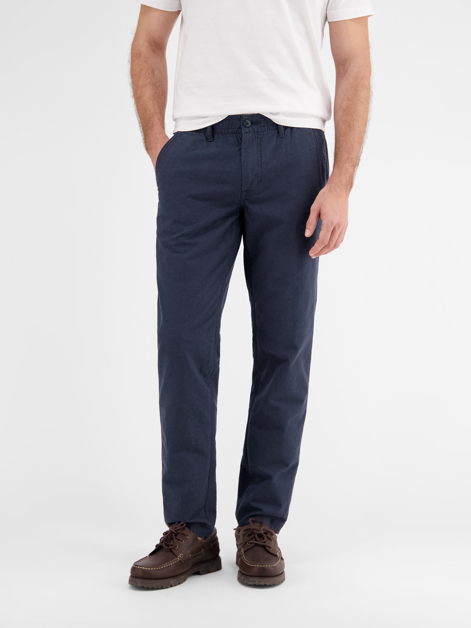 LERROS Chinohose Sommerliche Chino mit Leinenanteil, RELAX FIT