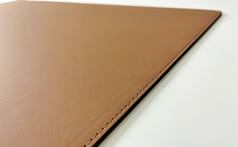 Thumbnail - Profi Mats Schreibtischunterlage PM Schreibtischunterlage Echt Leder 90 x 50 Beige