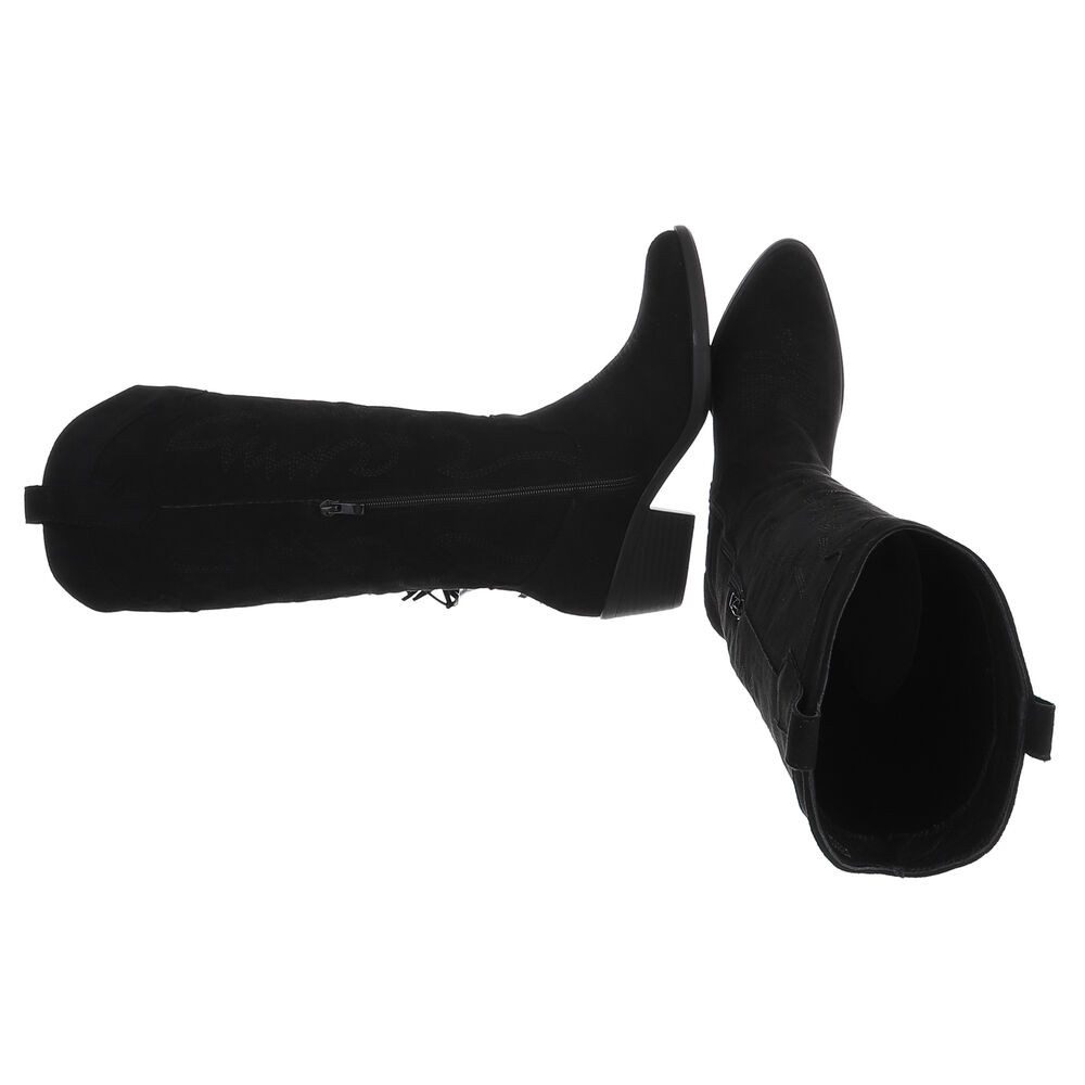 Ital-Design Elegante Damenstiefel mit Fransen für Alltag und Freizeit Weste günstig online kaufen