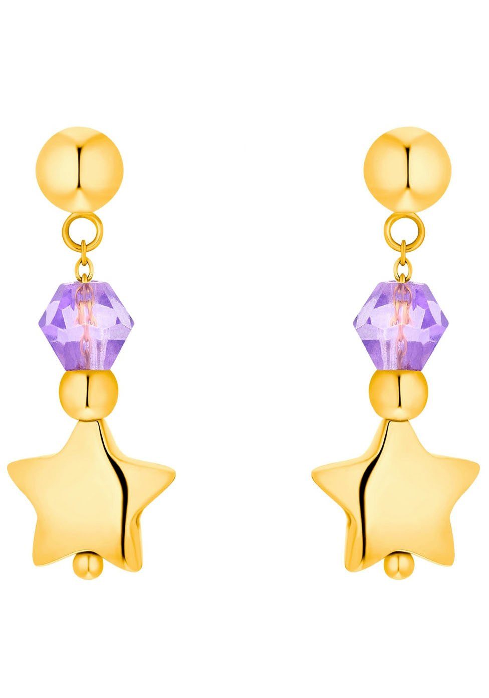 Prinzessin Lillifee Paar Ohrhänger 2035301, mit Preciosa Crystal,  Zauberhafte Ohrhänger für Mädchen von der Marke Prinzessin Lillifee